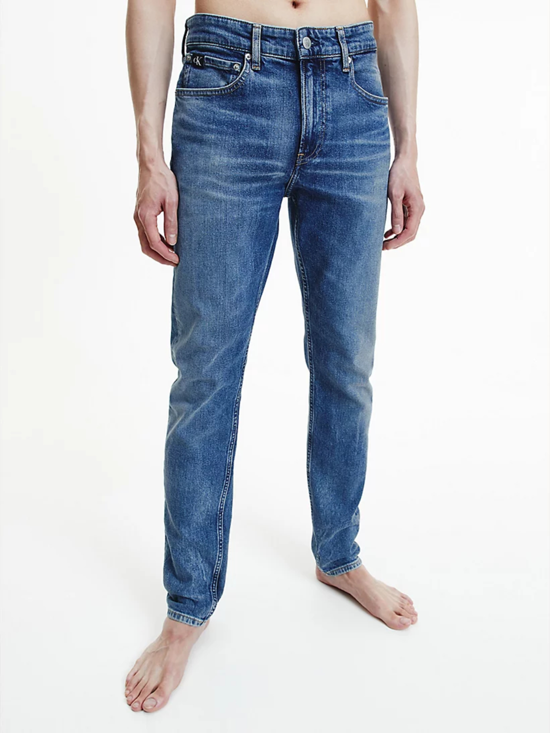 Calvin Klein pánské modré džíny - 34/32 (1A4)