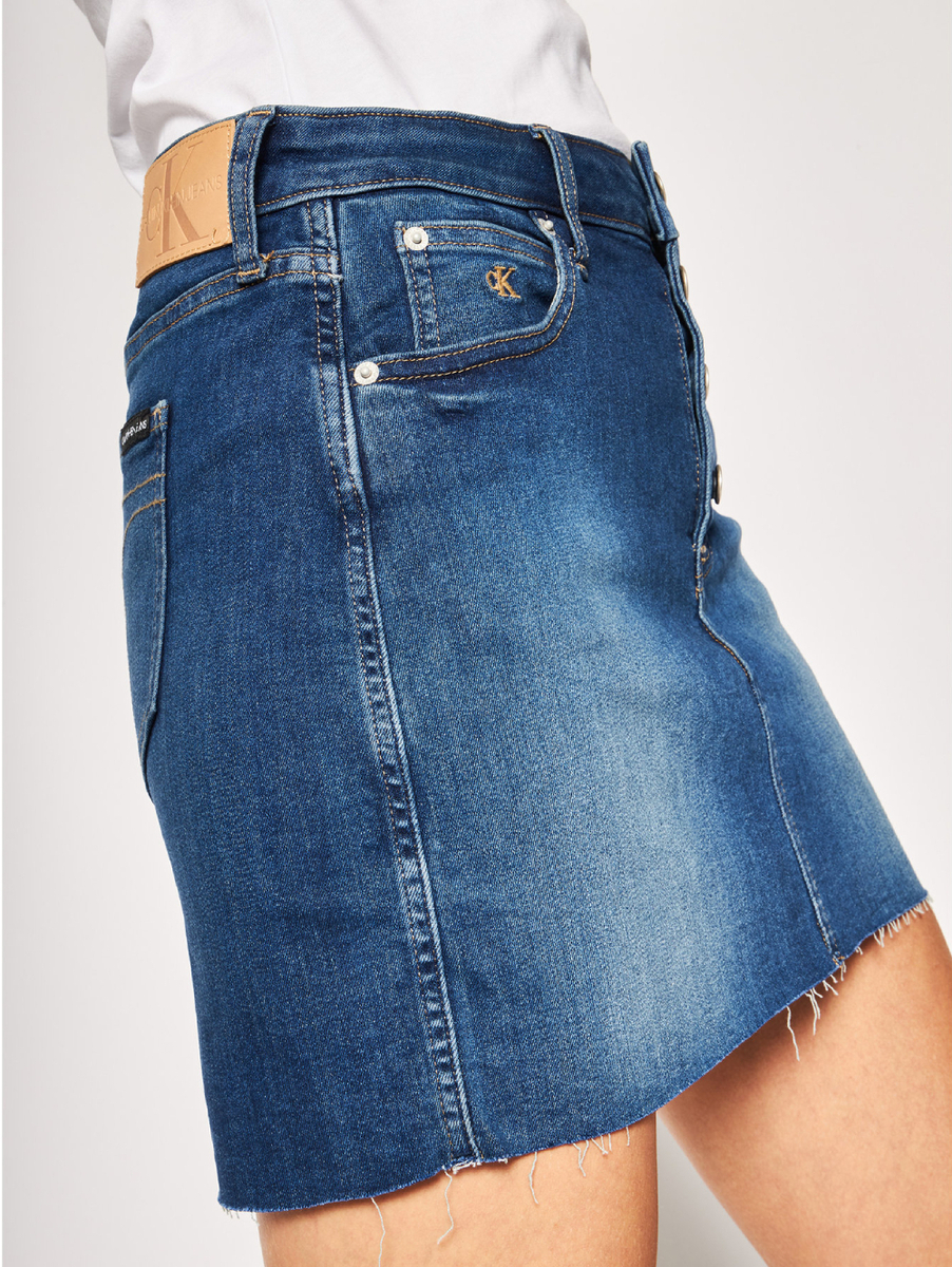Calvin Klein dámská modrá džínová sukně - 26/NI (1A4)