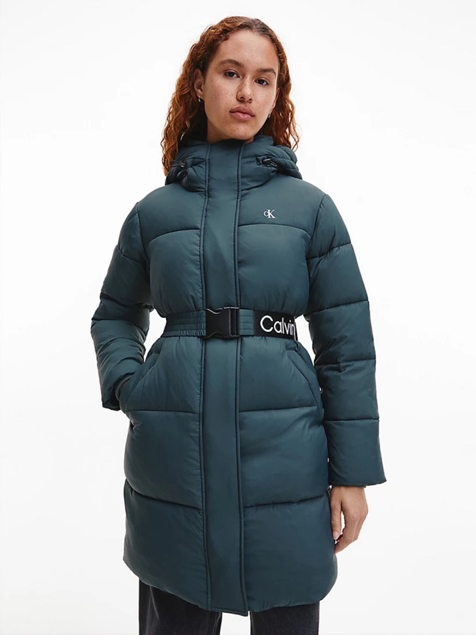 Calvin Klein dámská zelená bunda  - XL (L7E)