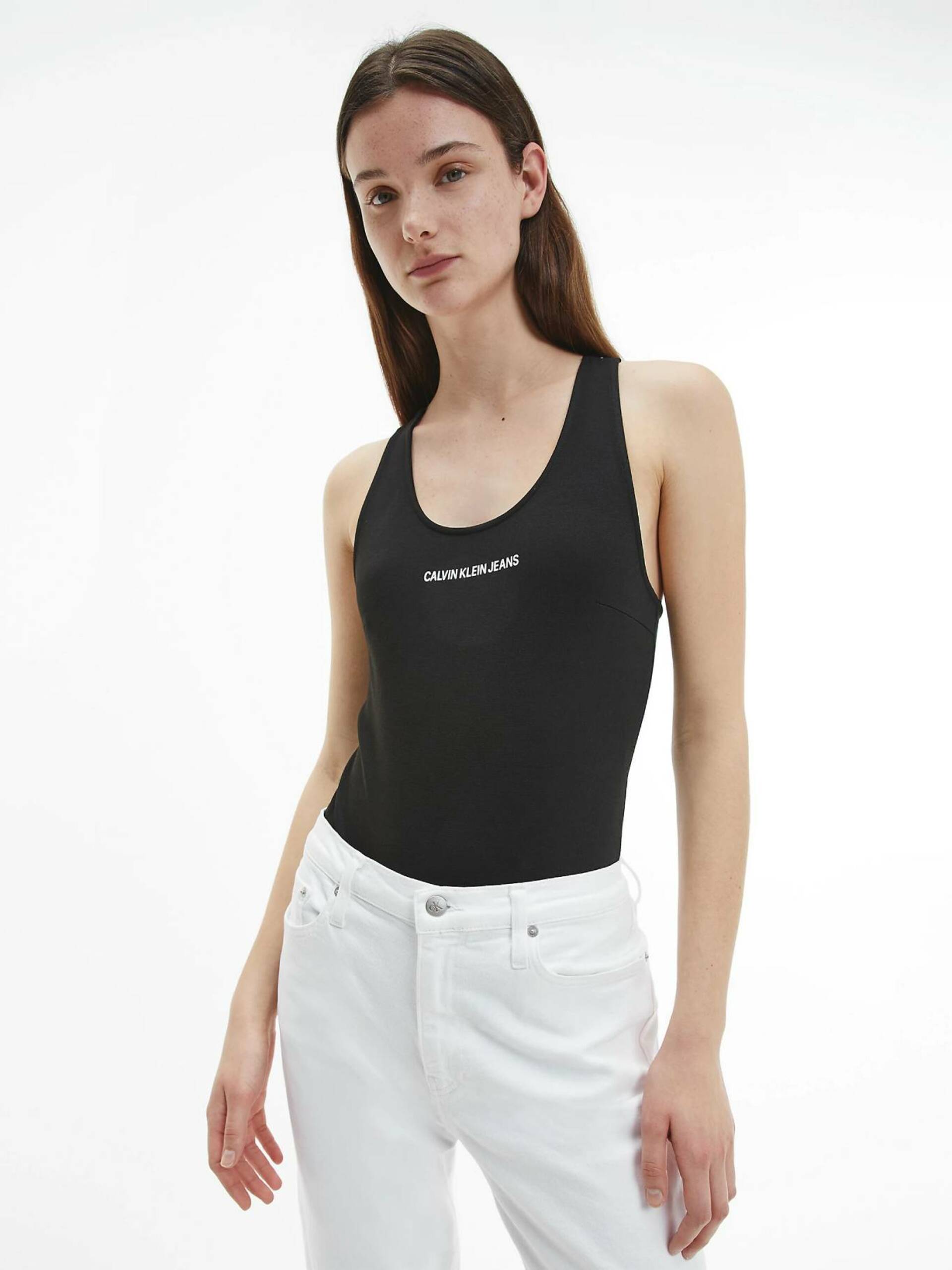 Calvin Klein dámské černé body Milano - L (BEH)