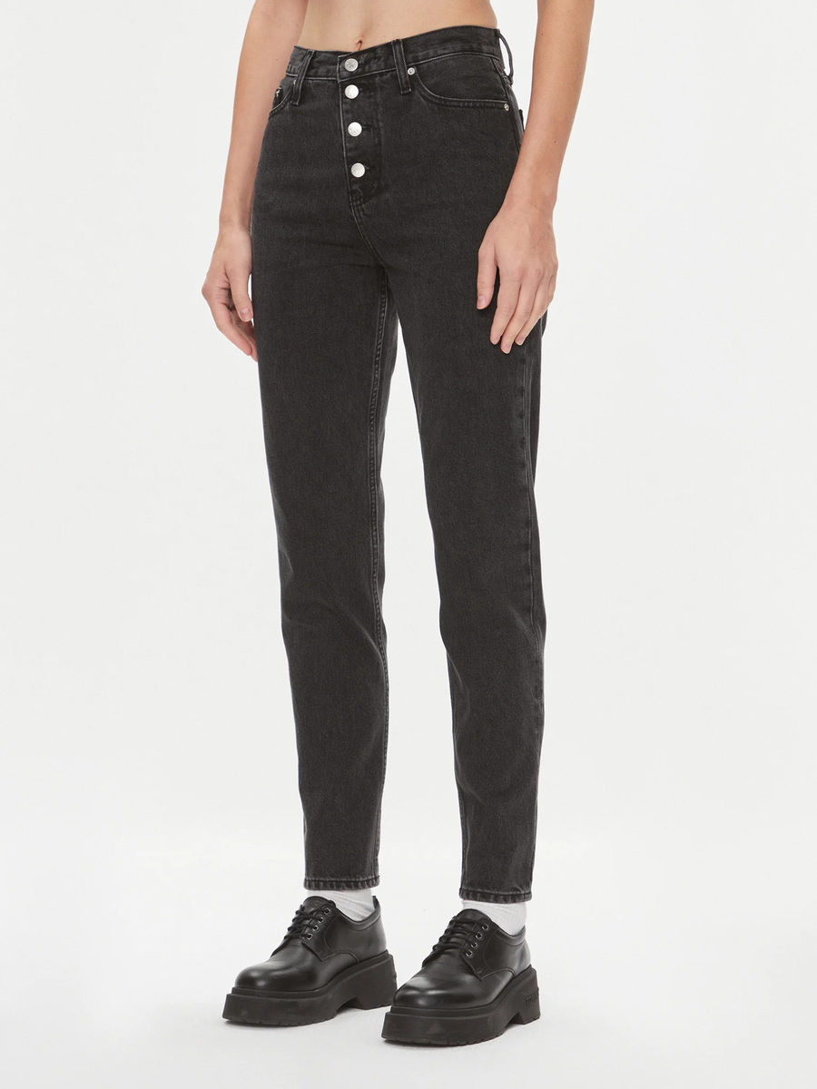 Levně Calvin Klein dámské černé džíny