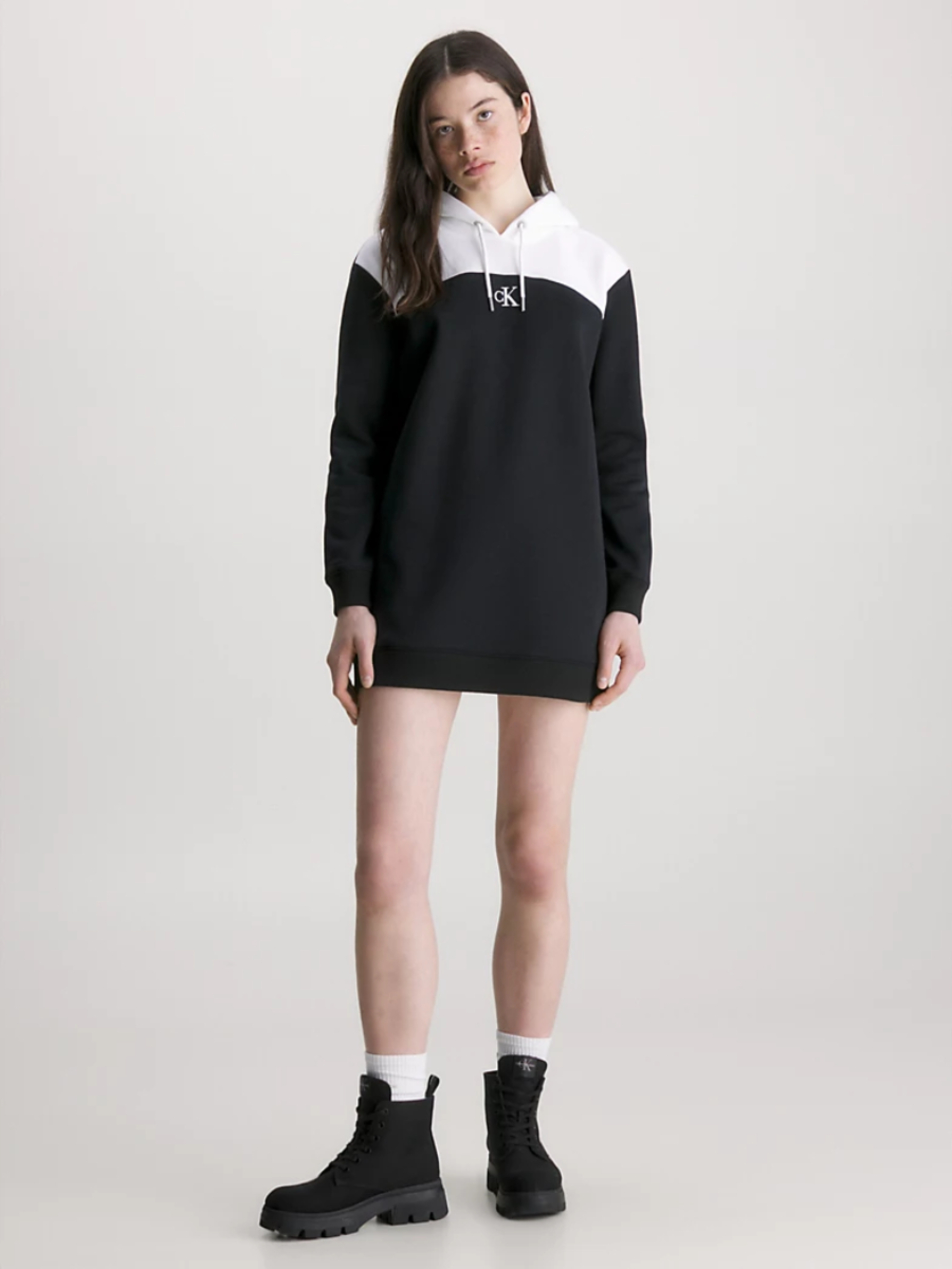 Calvin Klein dámské černé teplákové šaty - L (BEH)