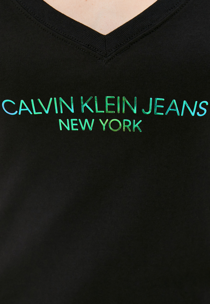 Calvin Klein dámské černé tričko - S (BAE)