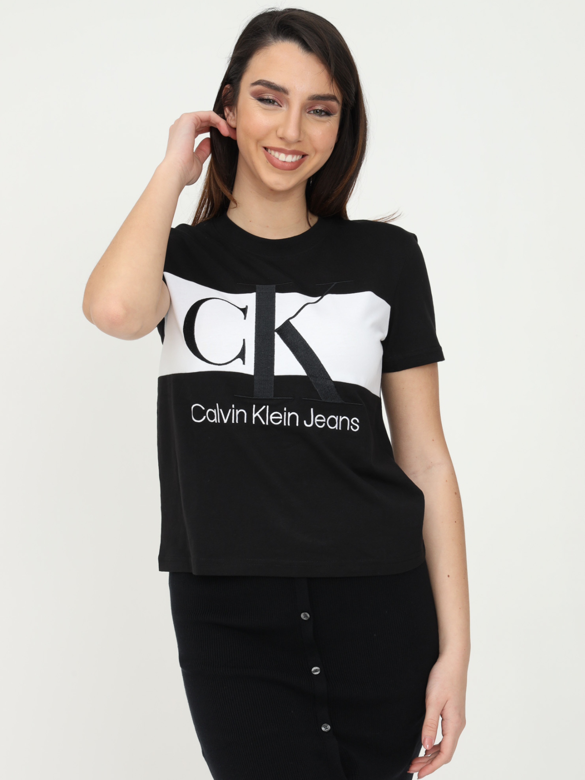 Calvin Klein dámské černé tričko - XS (BEH)