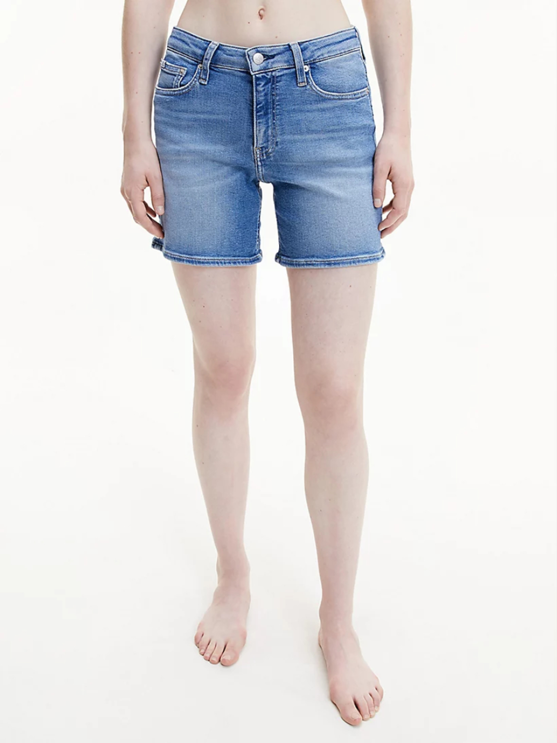 Levně Calvin Klein dámské džínové šortky - 28/NI (1A4)