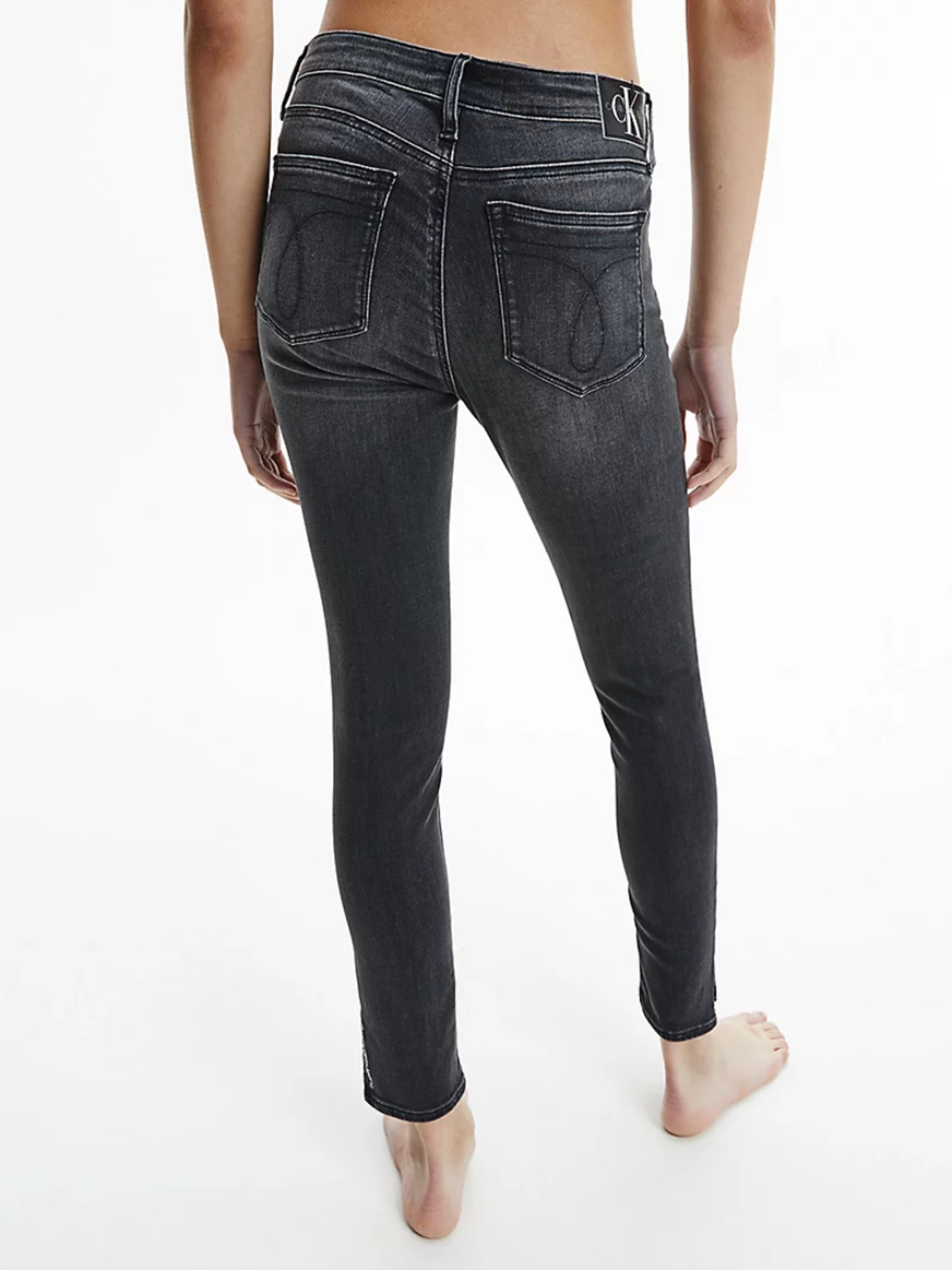 Calvin Klein dámské tmavě šedé džíny - 25/NI (1BY)