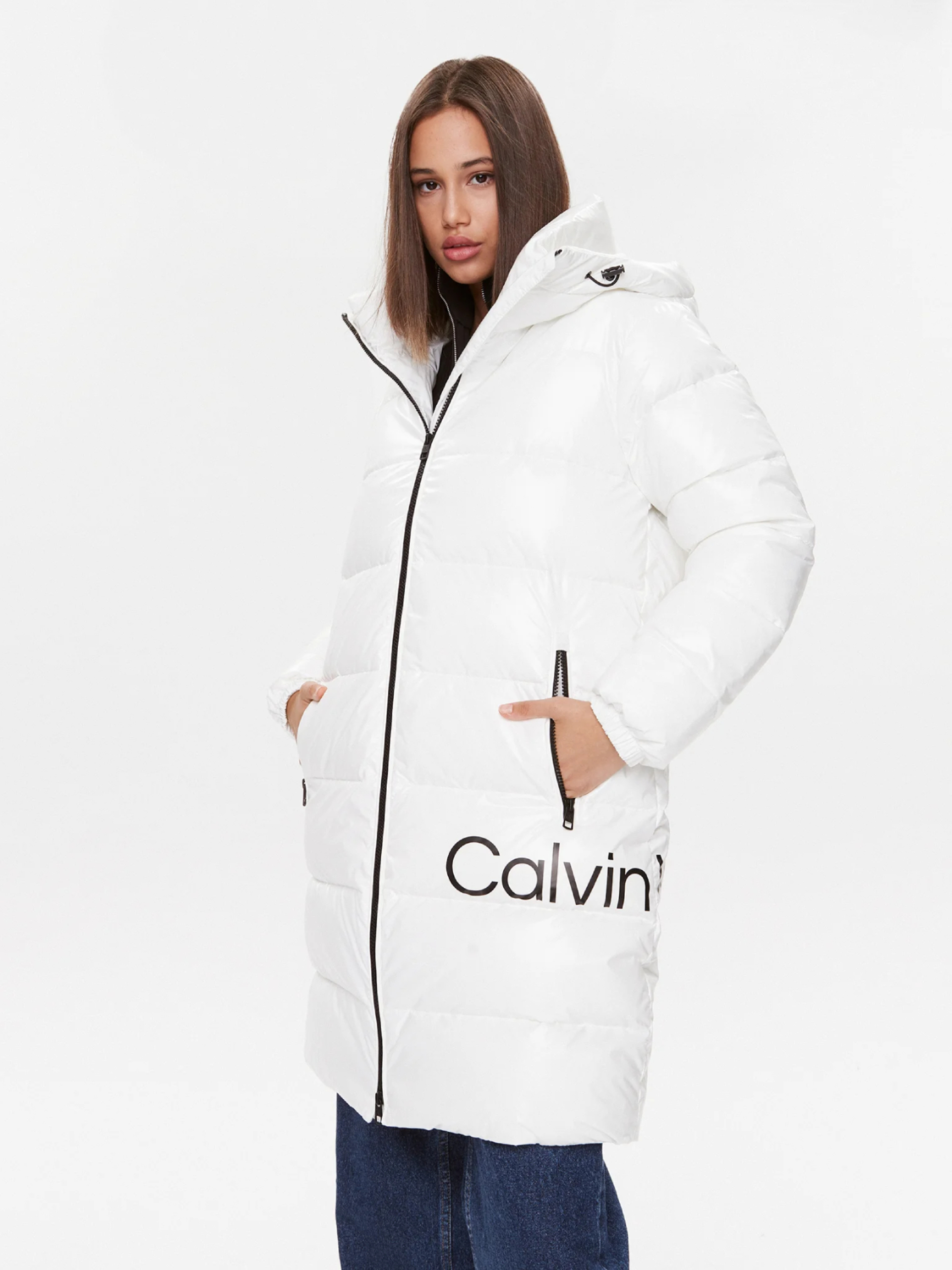 Calvin Klein dámský bílý kabát