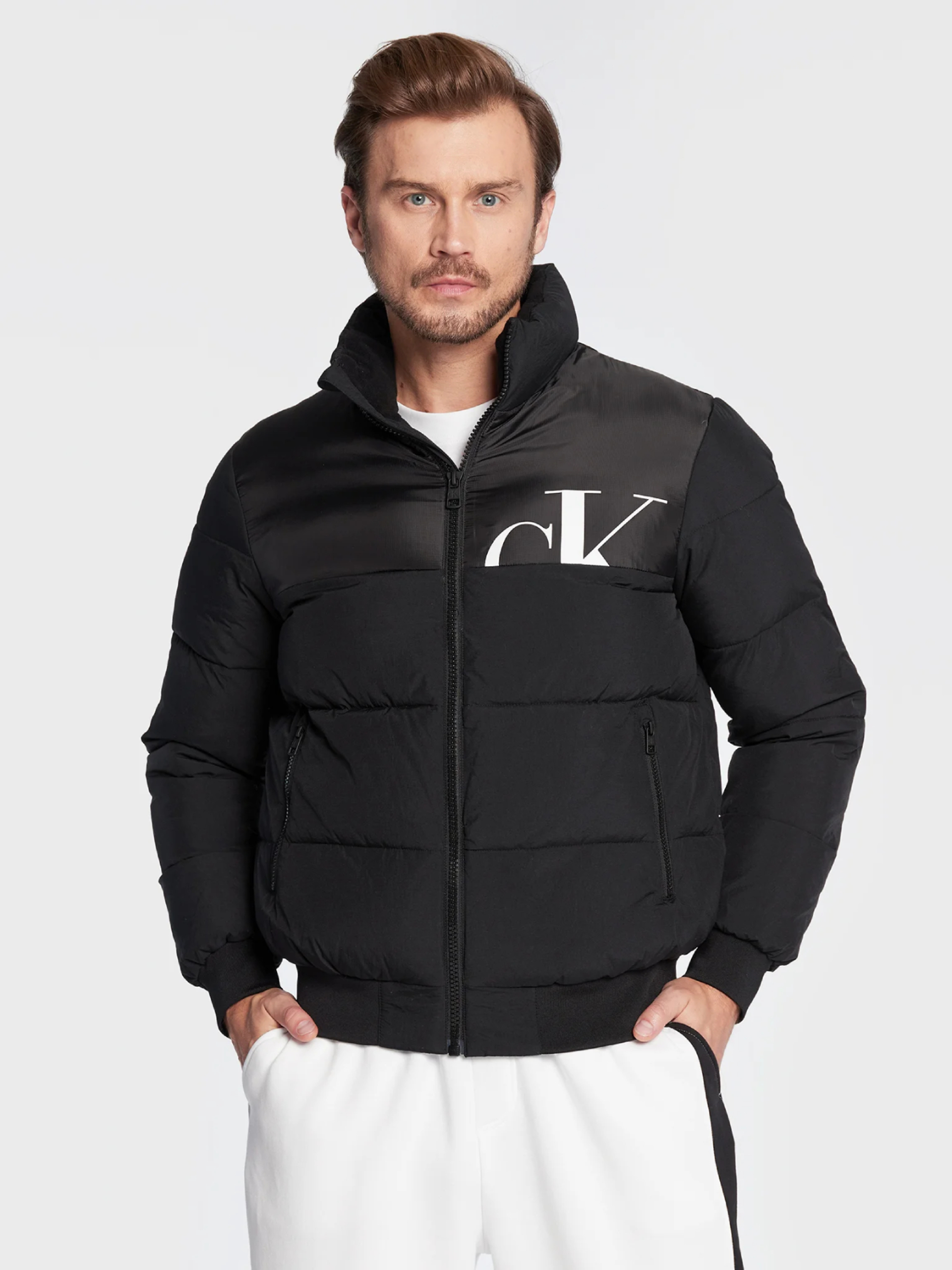 Calvin Klein pánská černá bunda  - L (BEH)