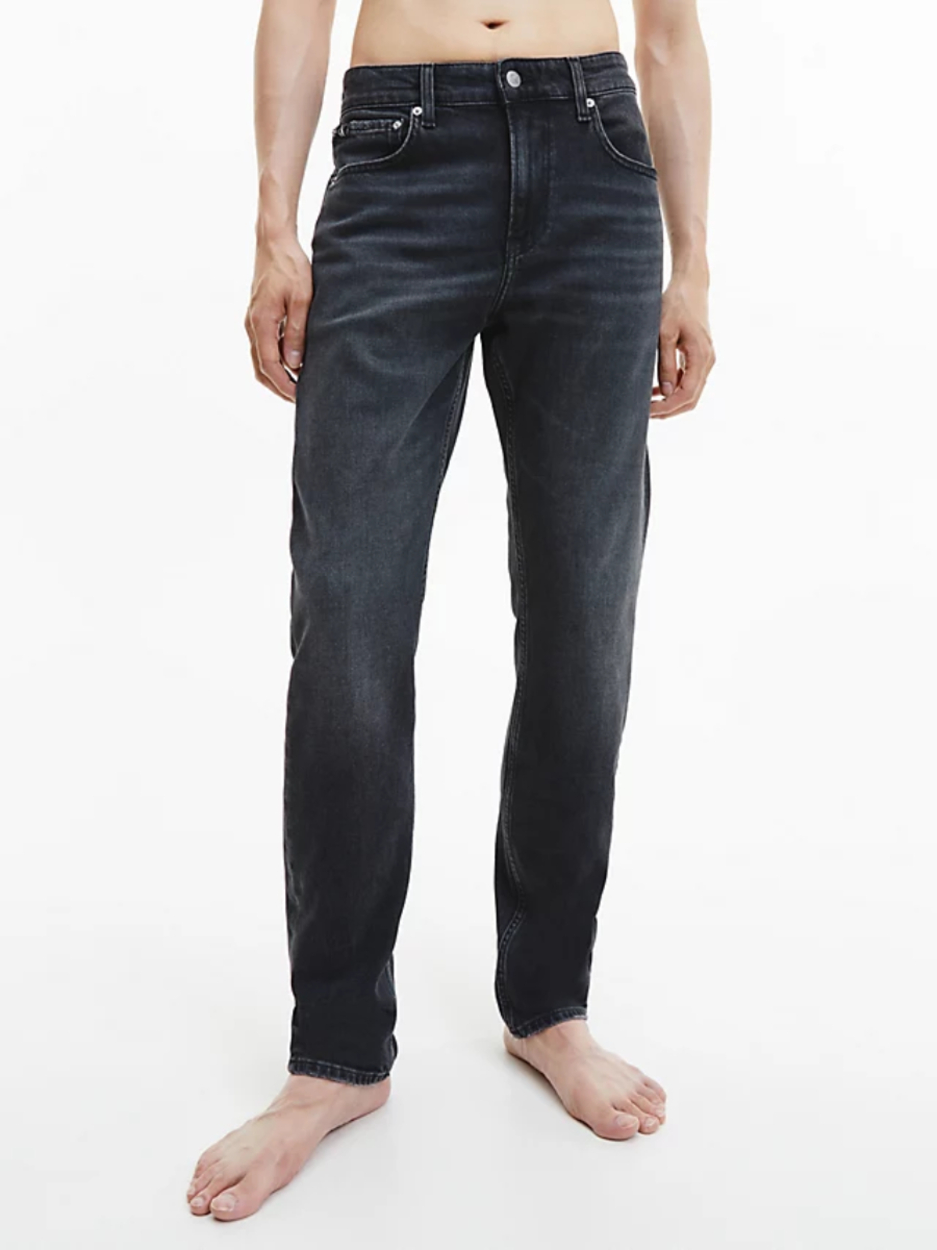 Levně Calvin Klein pánské černé džíny