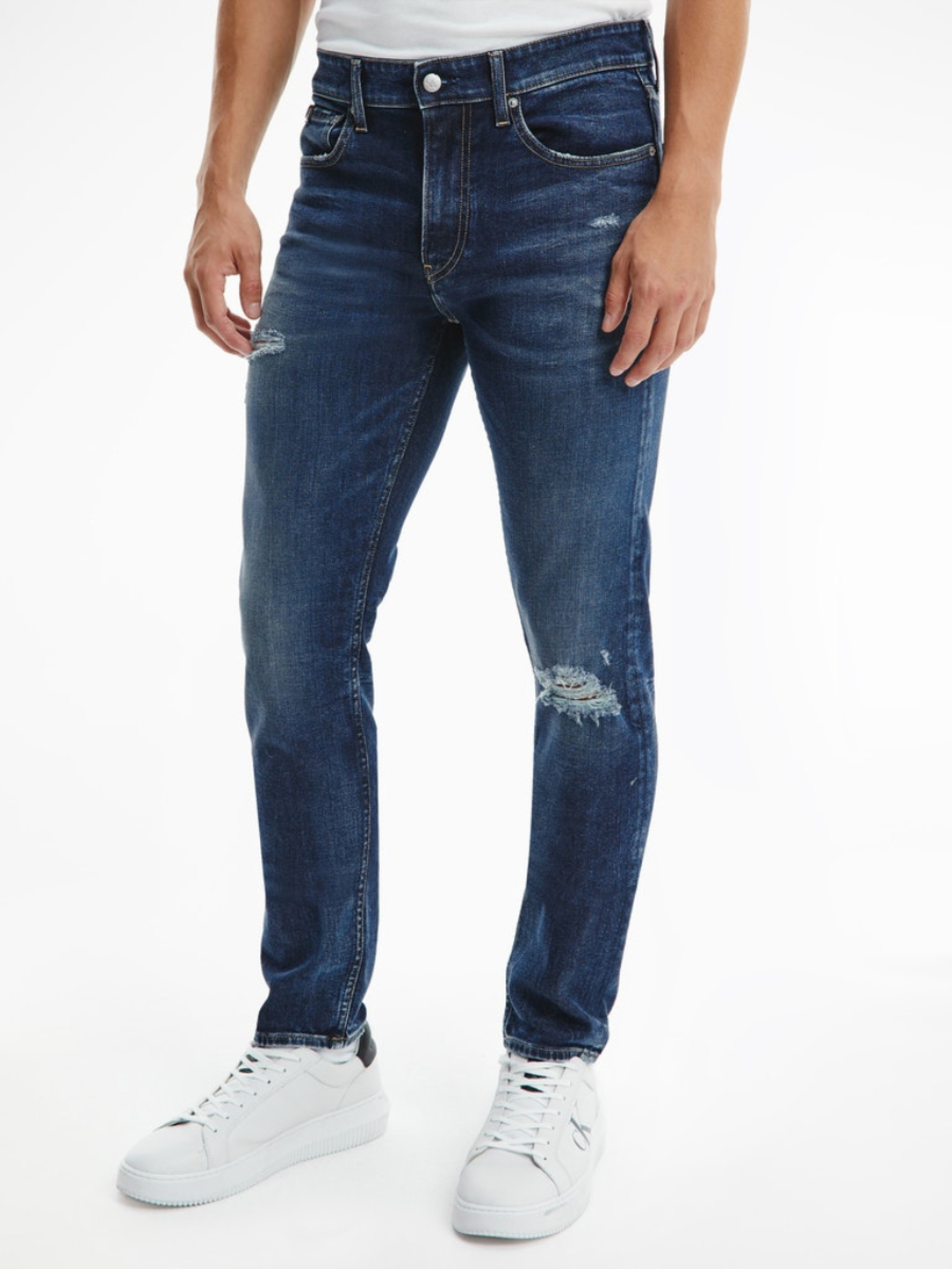 Calvin Klein pánské modré džíny  - 36/34 (1BJ)