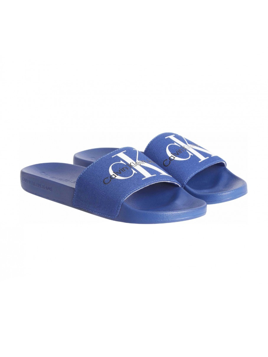 Calvin Klein pánské modré pantofle - 41 (0G2)
