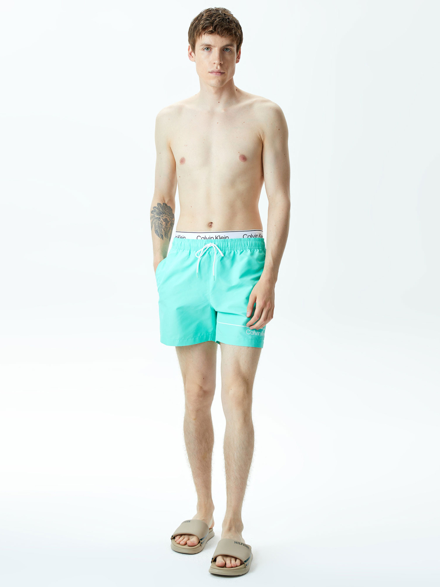 Calvin Klein pánské tyrkysové plavky - L (LB9)
