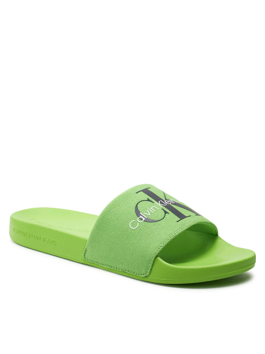 Calvin Klein pánské zelené pantofle - 45 (02O)