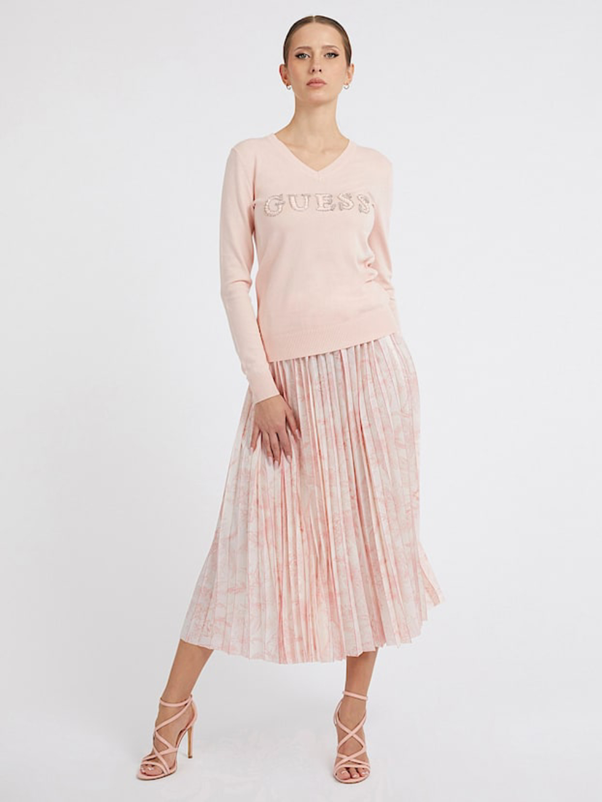 Guess dámská růžová sukně - M (P64O)