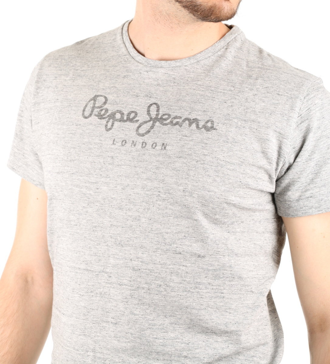 Pepe Jeans pánské šedé žíhané tričko  - S (913)