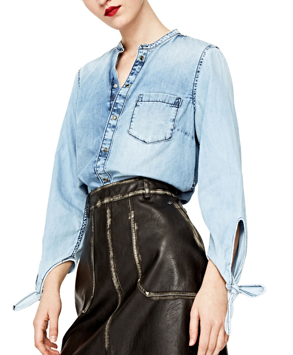 Pepe Jeans dámská džínová košile Ellen - XS (0)
