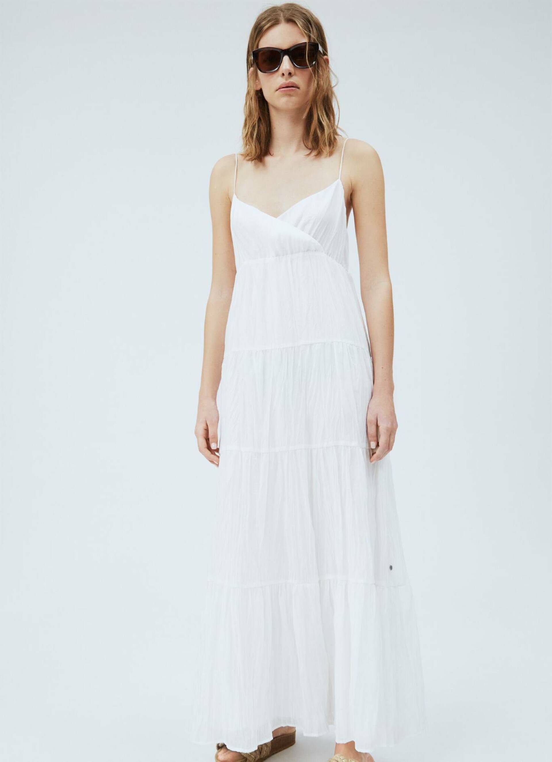 Pepe Jeans dámské bílé šaty Anae - S (803)