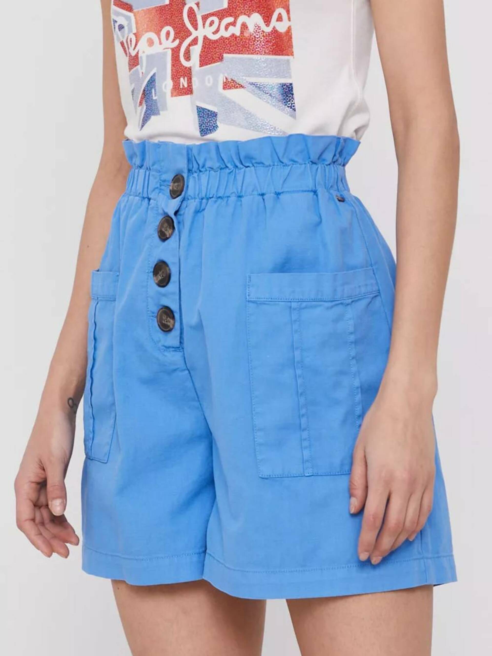 Pepe Jeans dámské modré šortky Nell - XS (545)