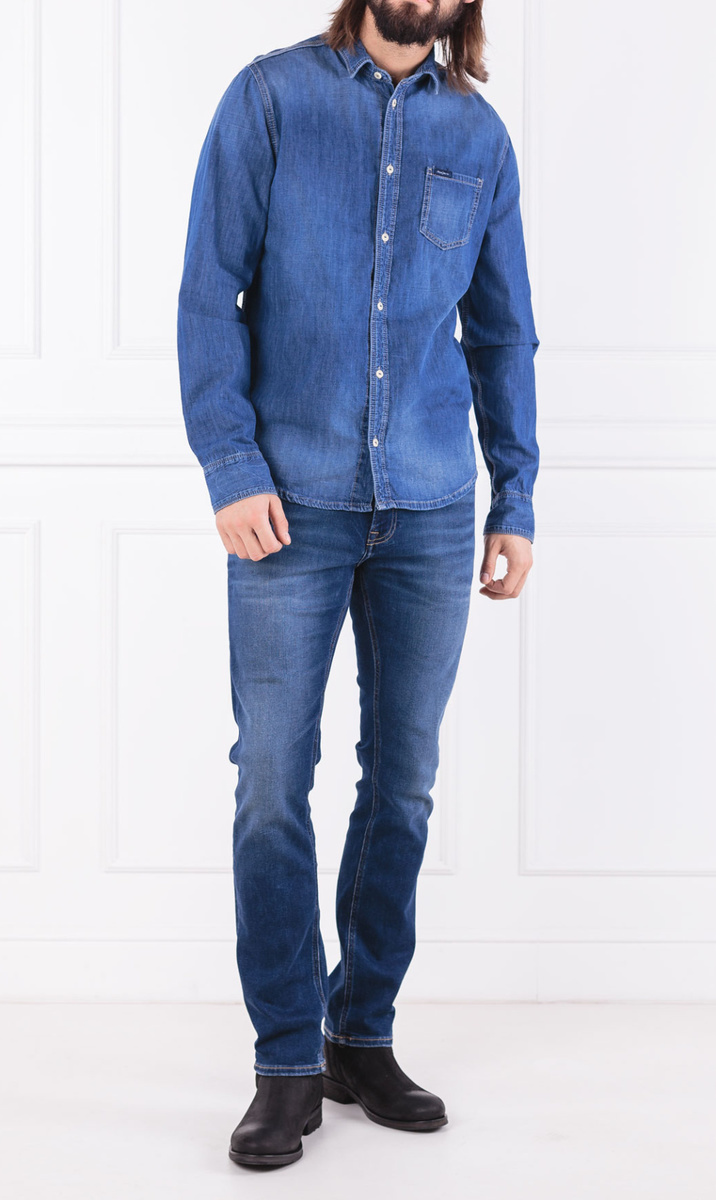Pepe Jeans pánská džínová košile Portland - M (000)