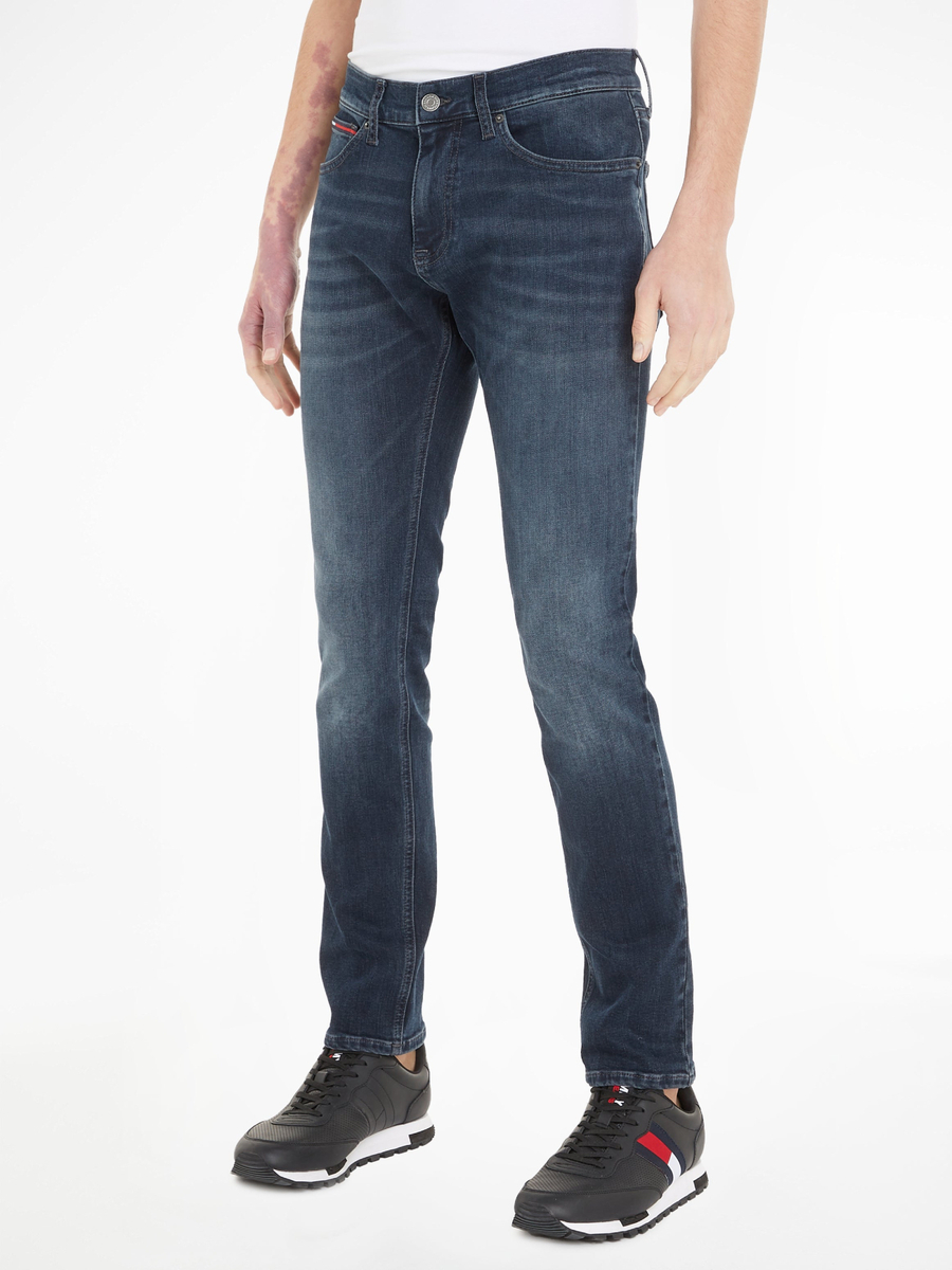 Tommy Jeans pánské tmavě modré džíny. - 30/32 (1BK)