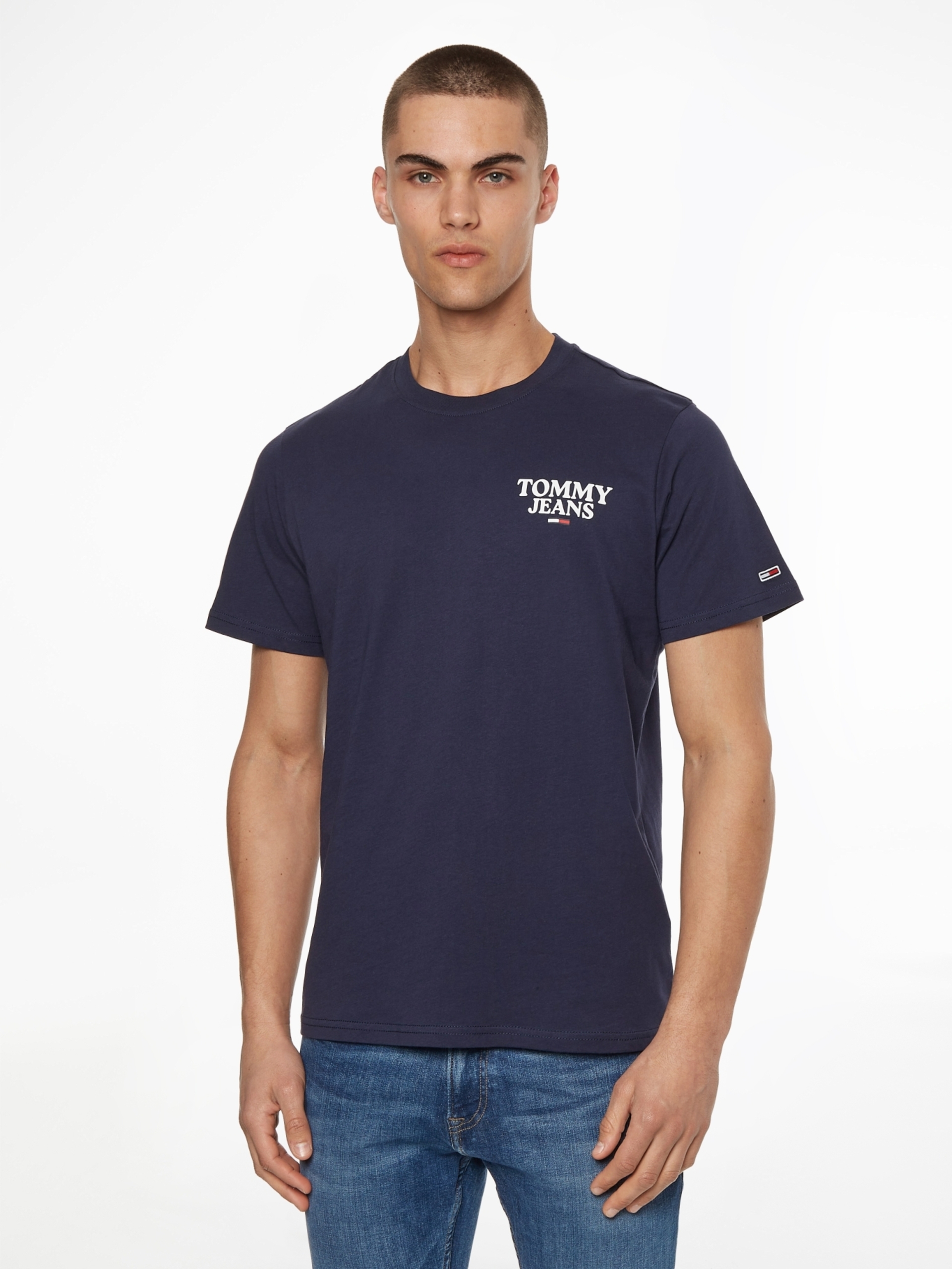 Tommy Jeans pánské tmavě modré tričko