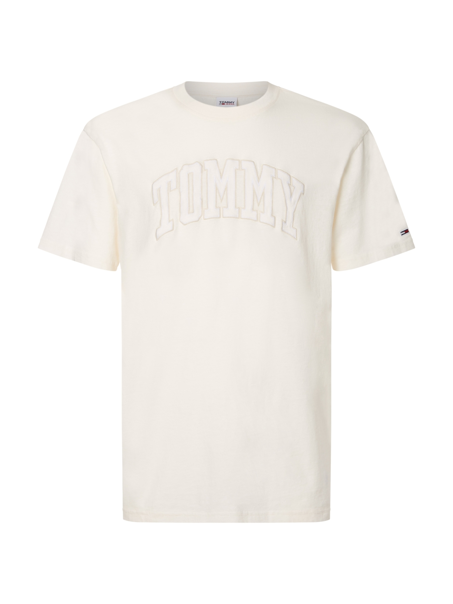 Tommy Jeans pánské krémové tričko - M (YBH)