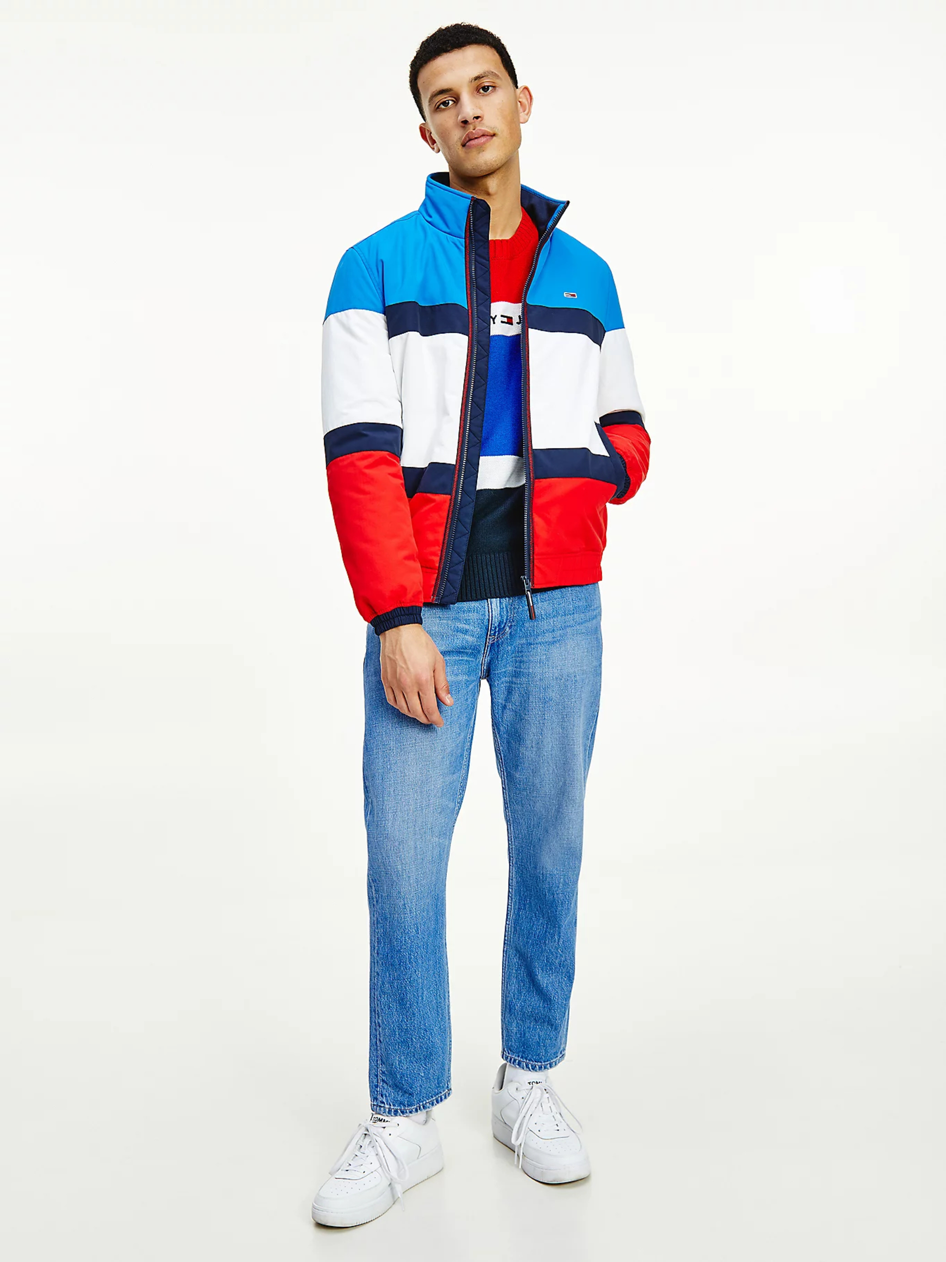 Tommy Jeans pánská přechodová bunda Colorblock