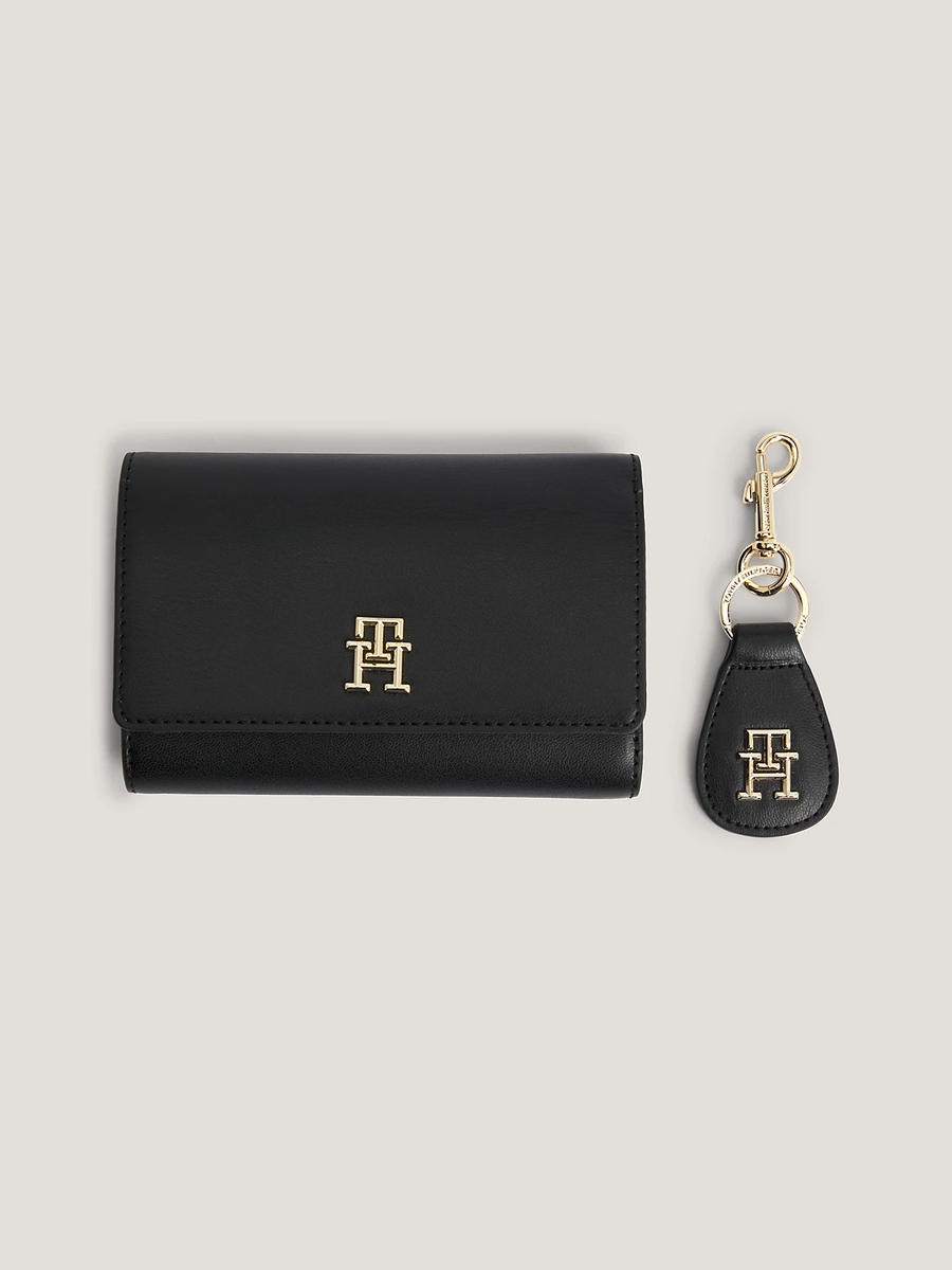 Levně Tommy HIlfiger dámská černá peněženka s klíčenkou