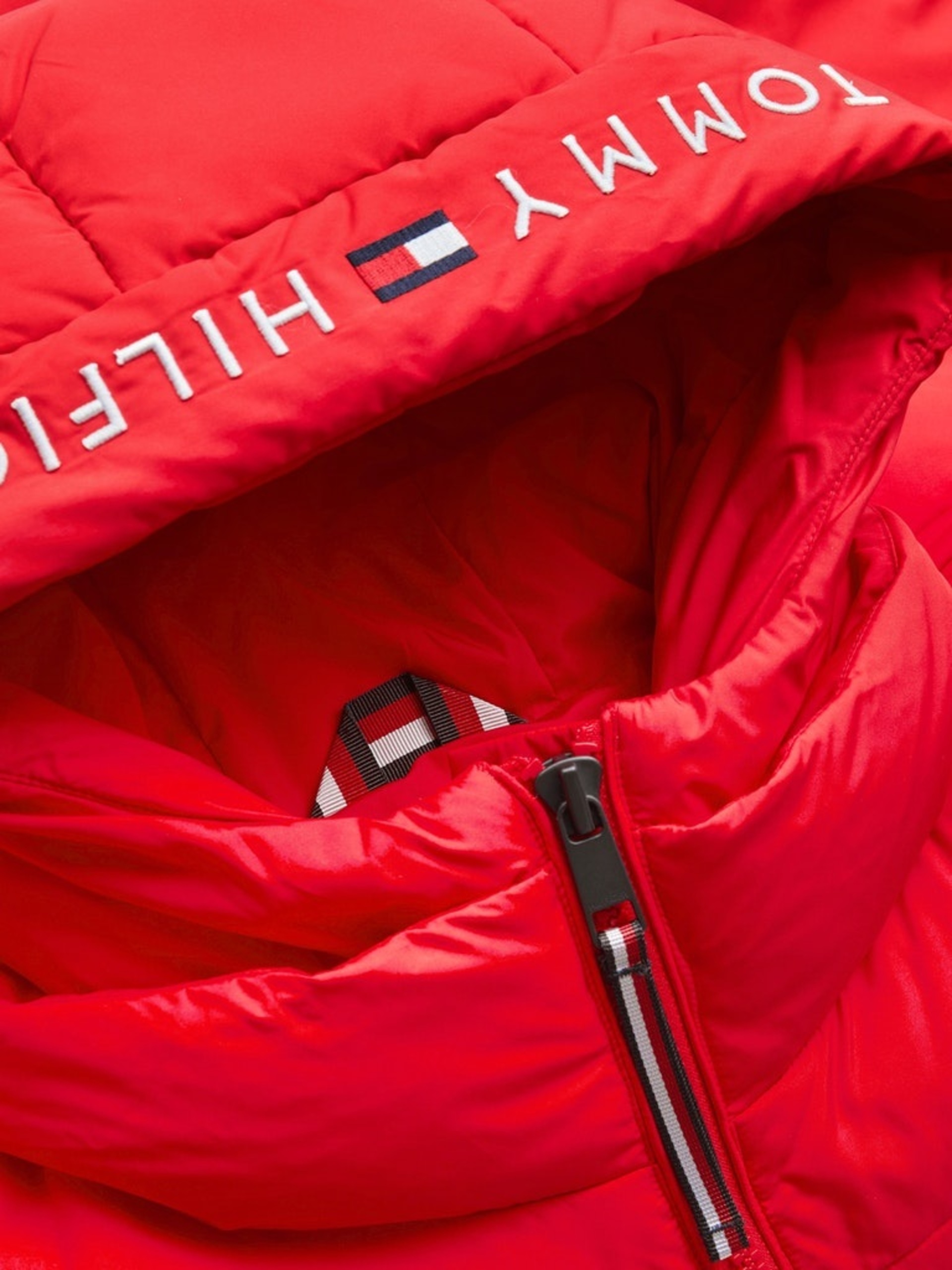 Tommy Hilfiger dámská červená bunda TH ESS SORONA - XS (XLG)