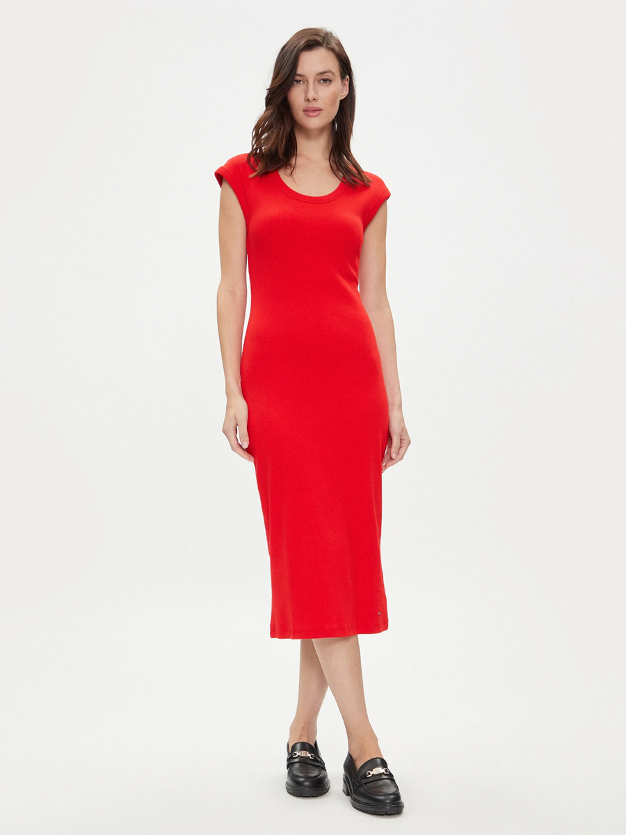 Tommy Hilfiger dámské červené šaty - L (XND)