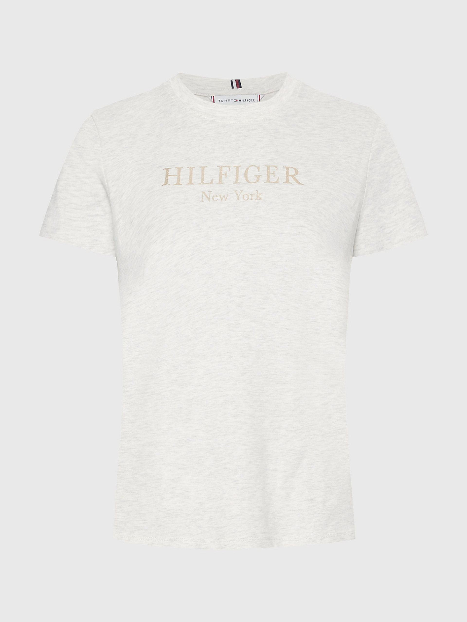 Tommy Hilfiger dámské šedé tričko  - L (ADZ)