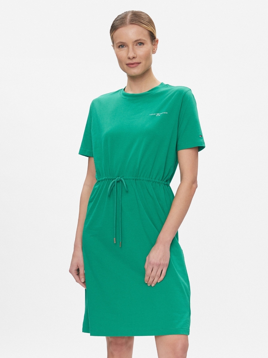Tommy Hilfiger dámské zelené šaty 1985 - L (L4B)