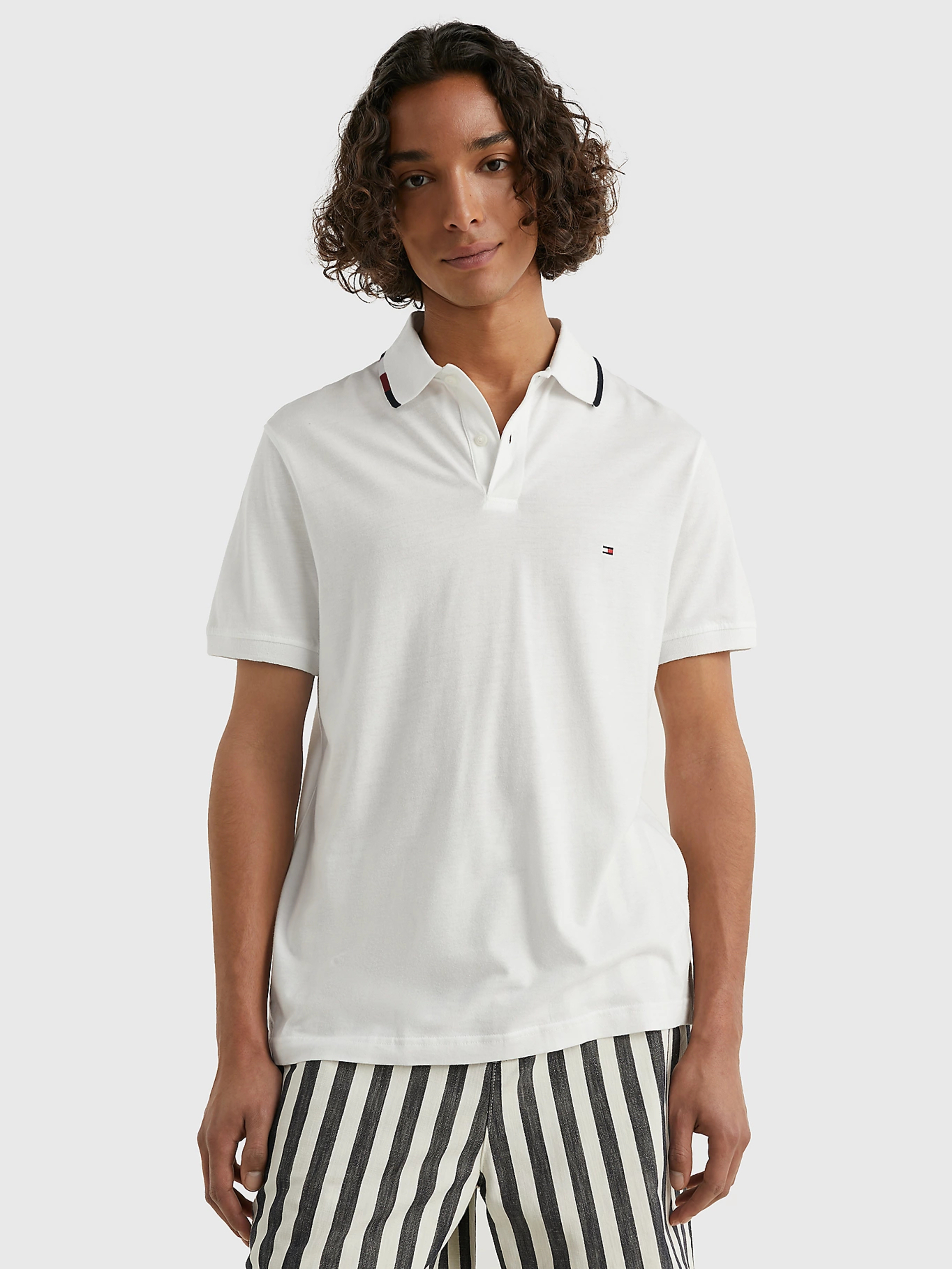 Tommy Hilfiger pánské bílé polo triko