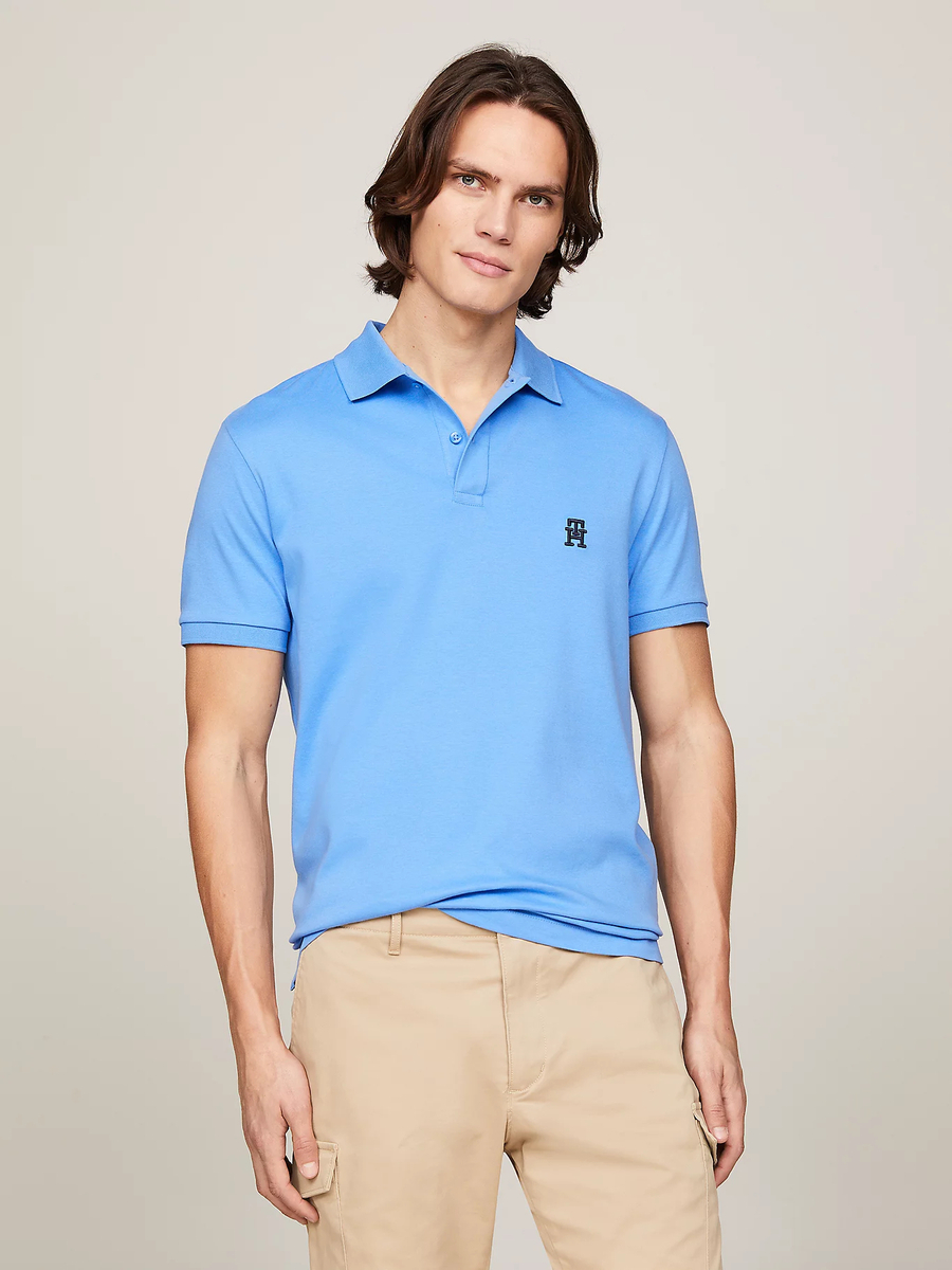 Tommy Hilfiger pánské modré polo tričko - XXL (C30)