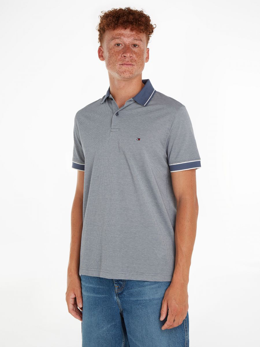 Tommy Hilfiger pánské modré polotričko - L (C9T)