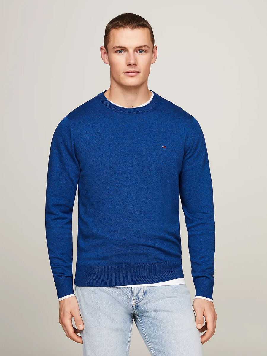 Tommy Hilfiger pánský modrý svetr - XL (DW5)