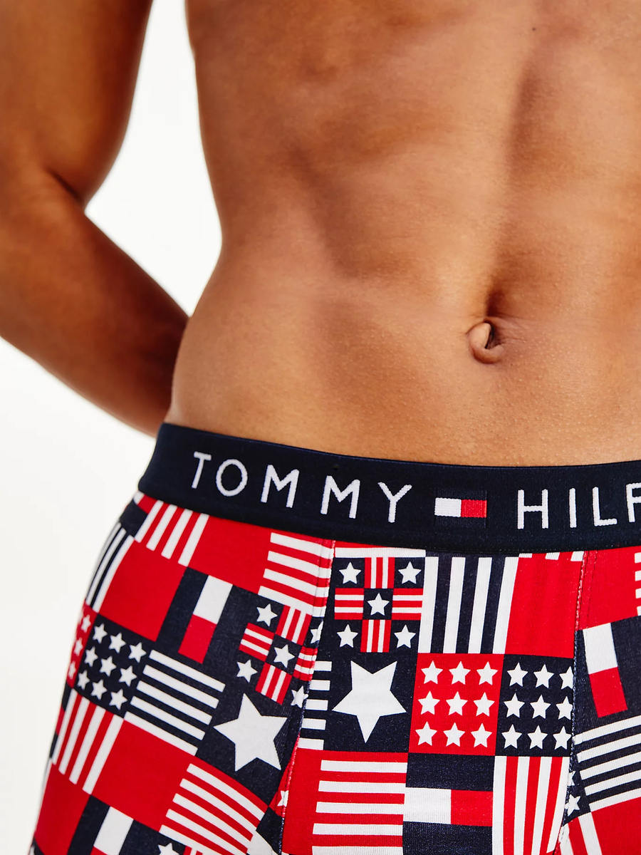 Tommy Hilfiger pánské boxerky TRUNK PRINT - S (0NY)