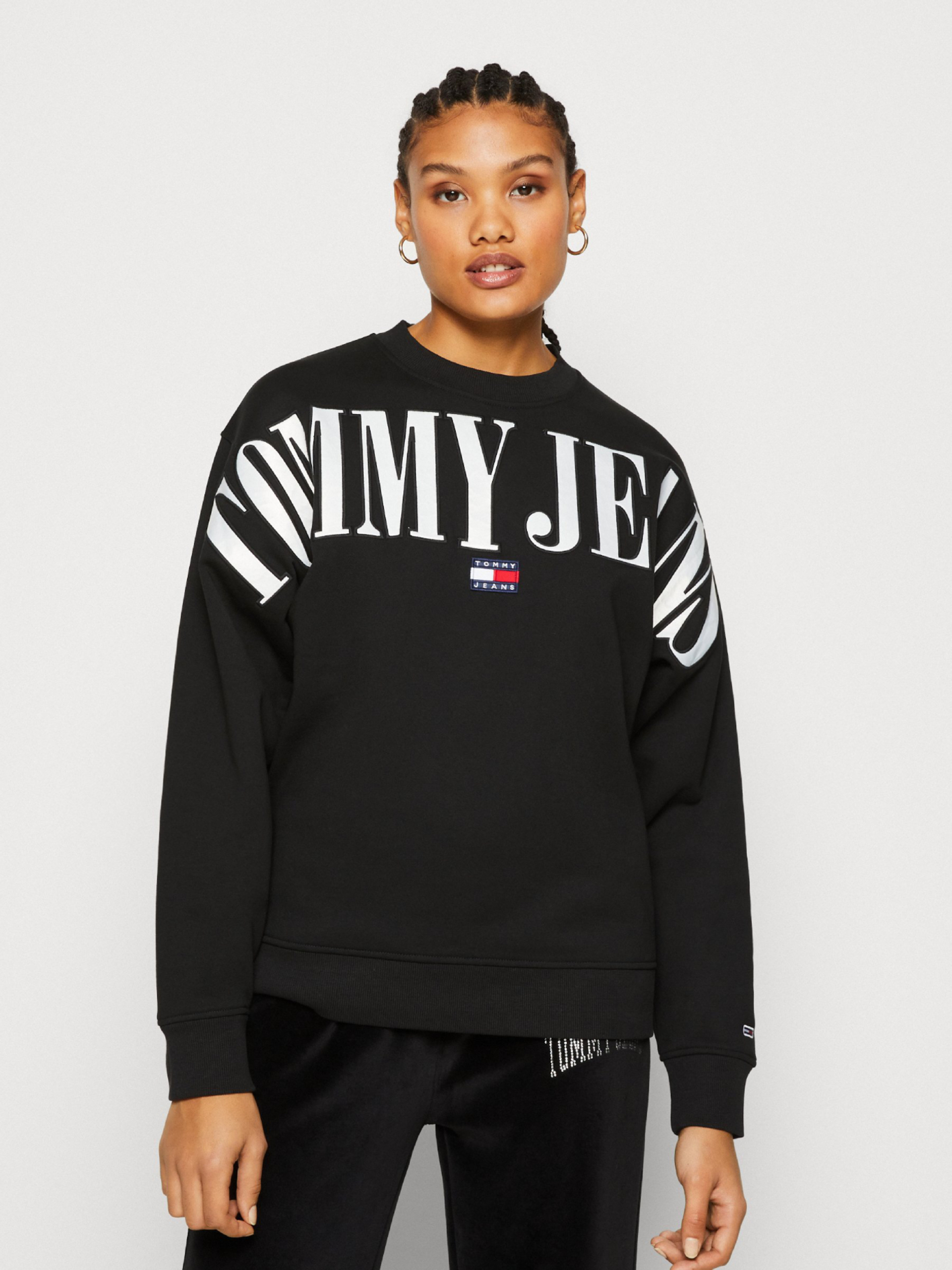 Tommy Jeans dámská černá mikina - M (BDS)