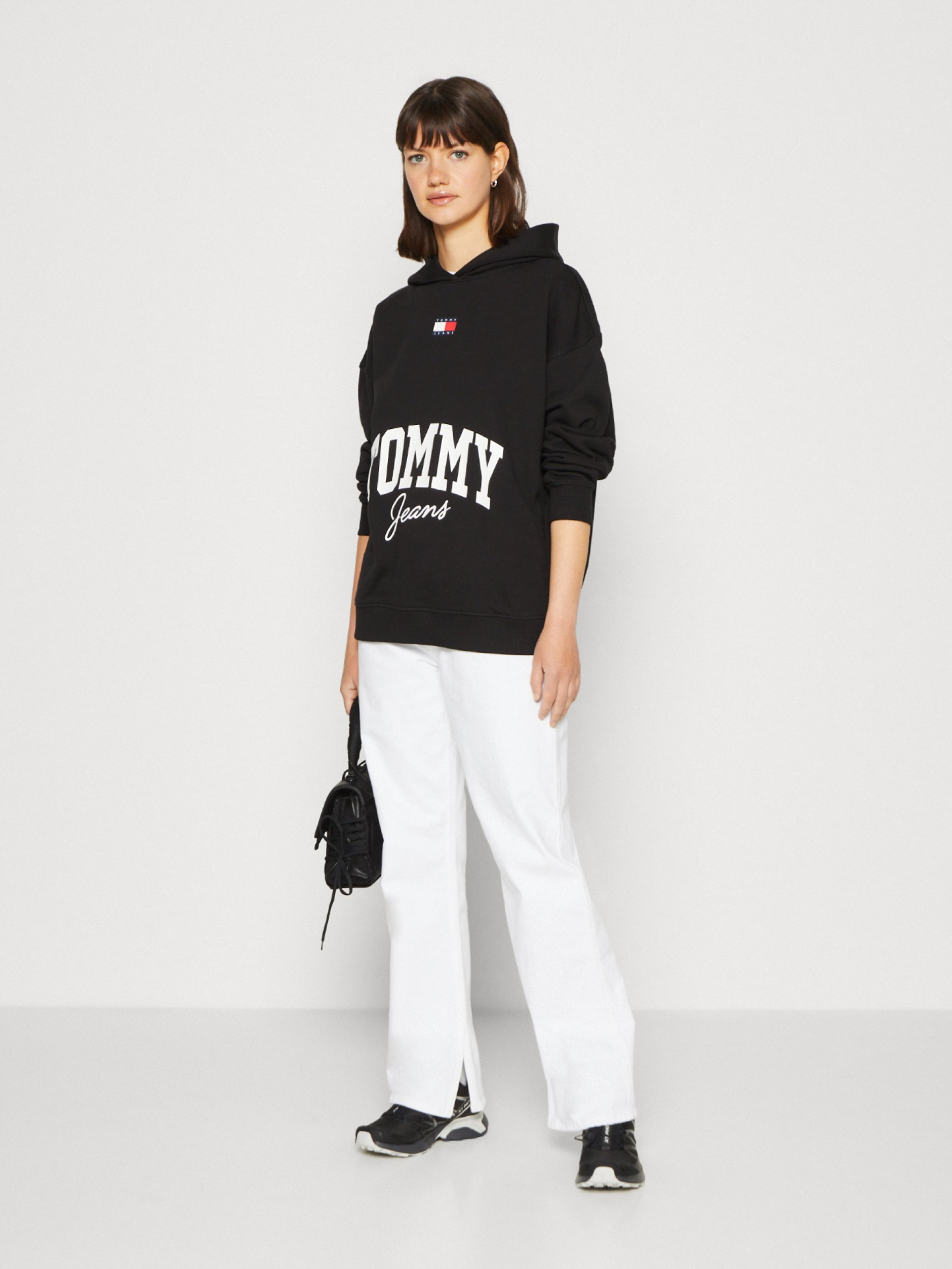 Tommy Jeans dámská černá mikina - L (BDS)