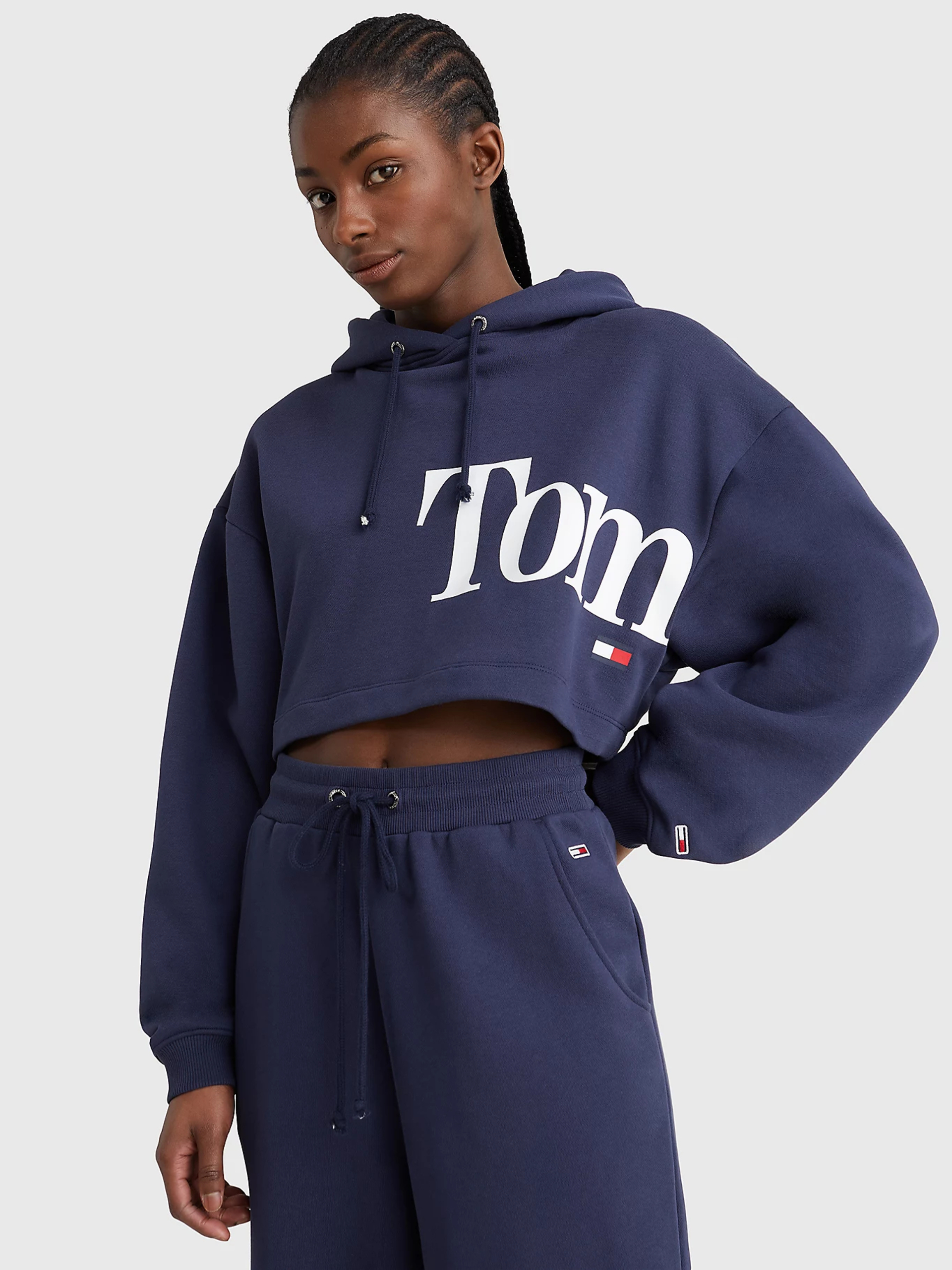 Tommy Jeans dámská tmavě modrá mikina - M (C87)