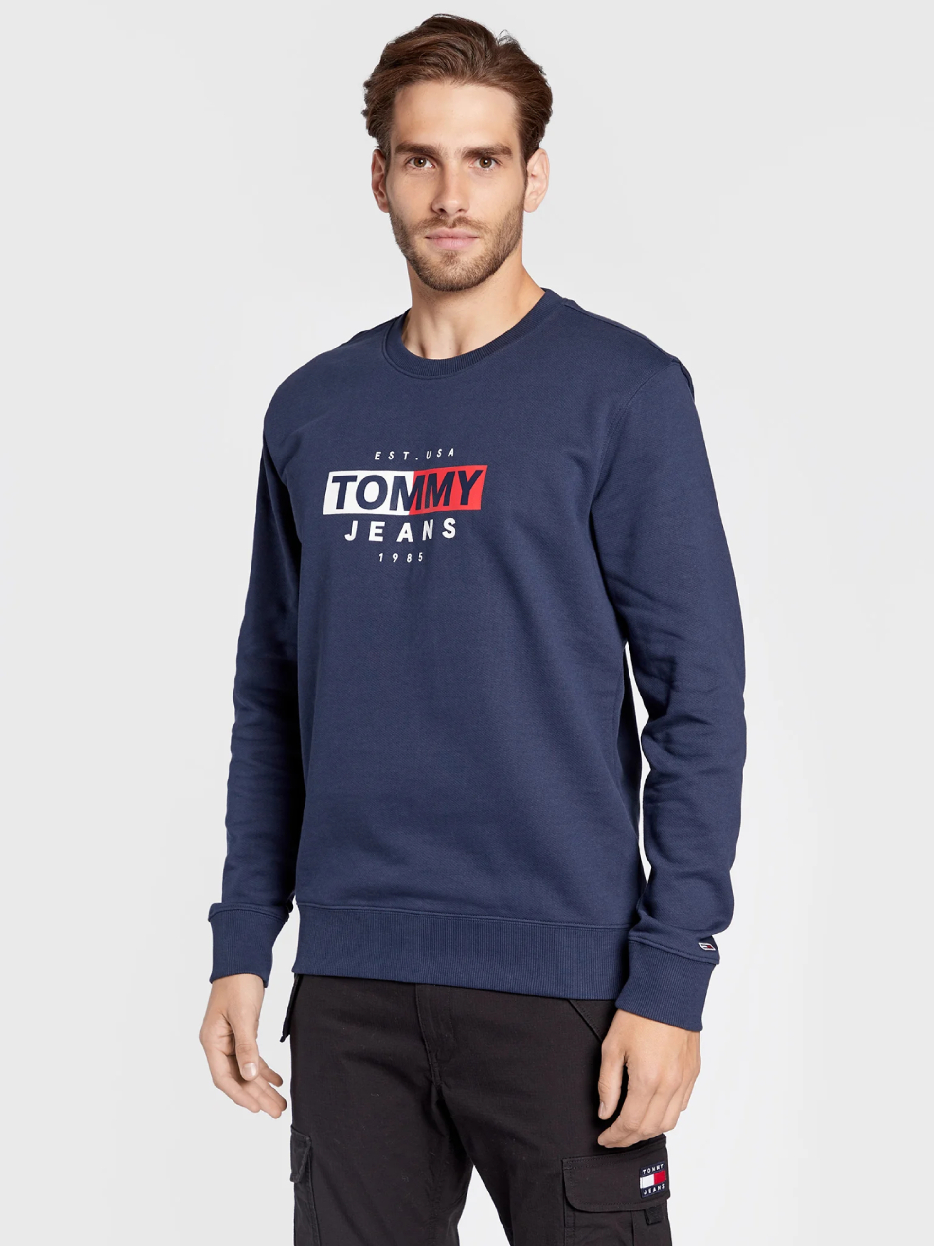 Tommy Jeans pánská modrá mikina - XXL (C87)