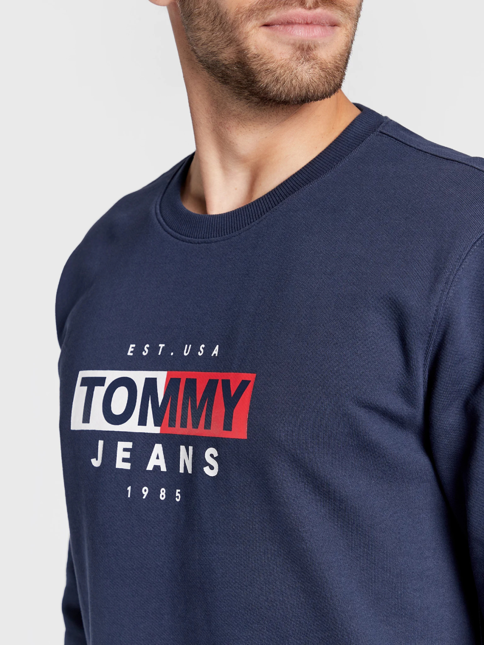 Tommy Jeans pánská modrá mikina - S (C87)