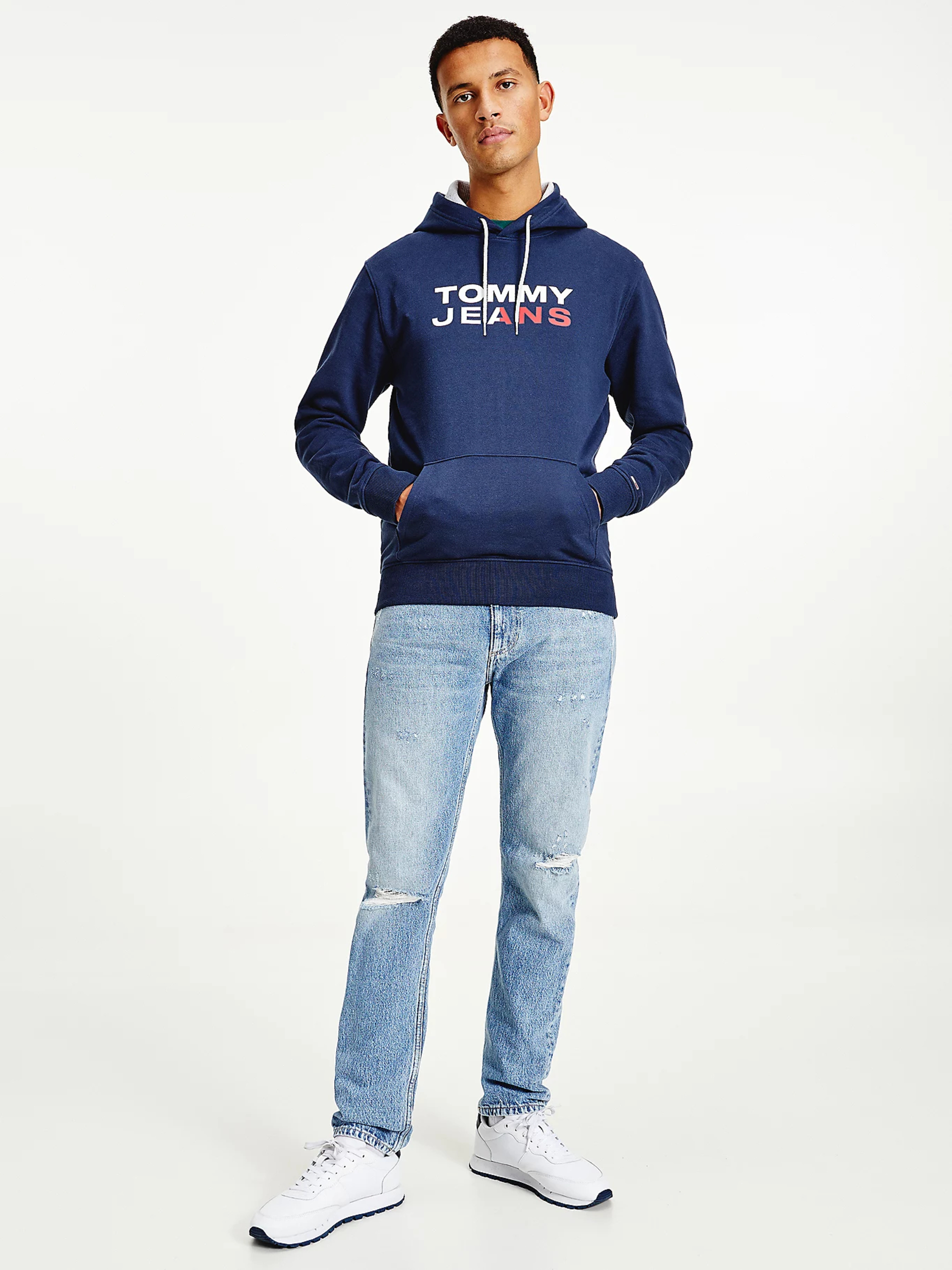 Tommy Jeans pánská tmavě modrá mikina - L (C87)