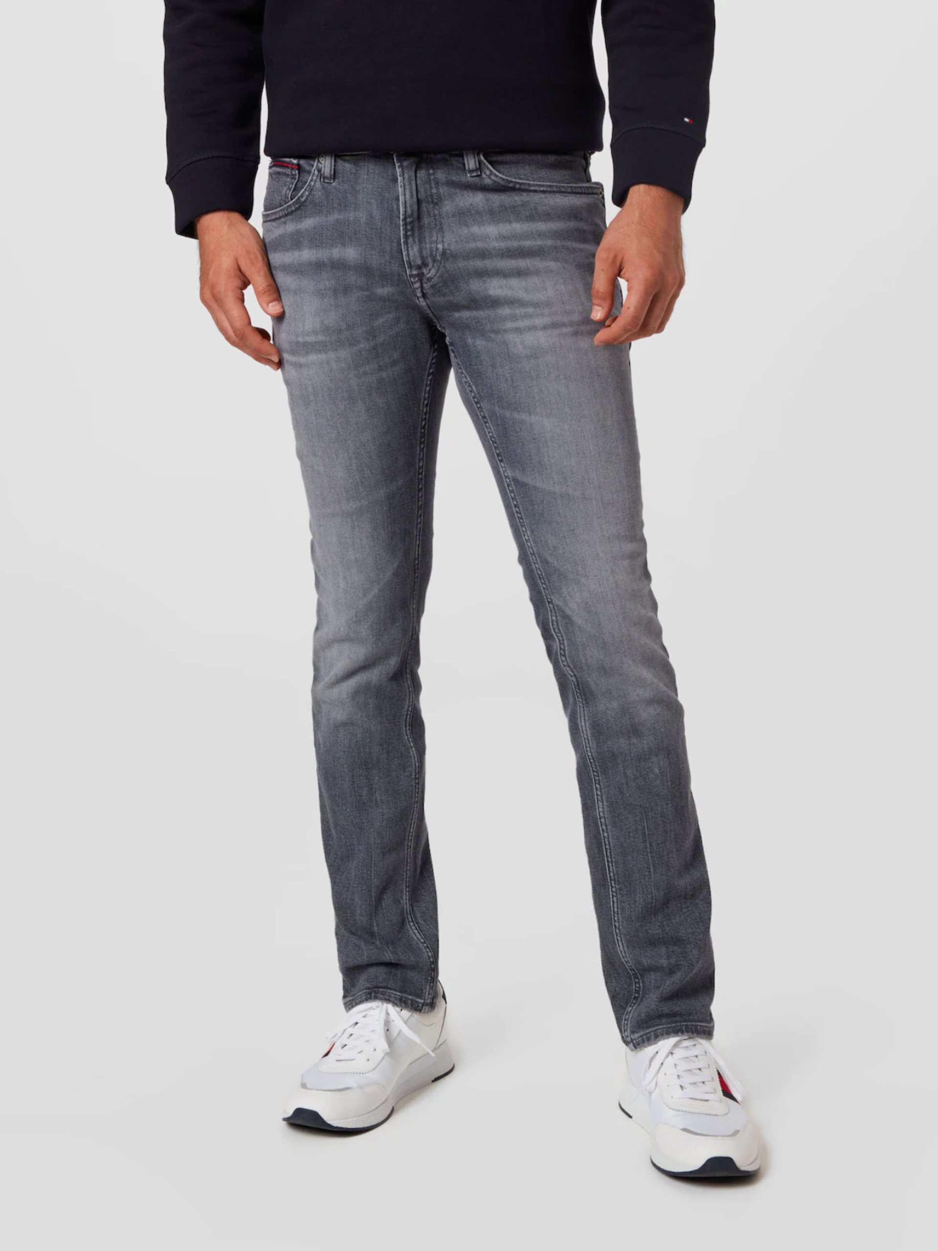 Tommy Jeans pánské šedé džíny SCANTON  - 32/34 (1BZ)
