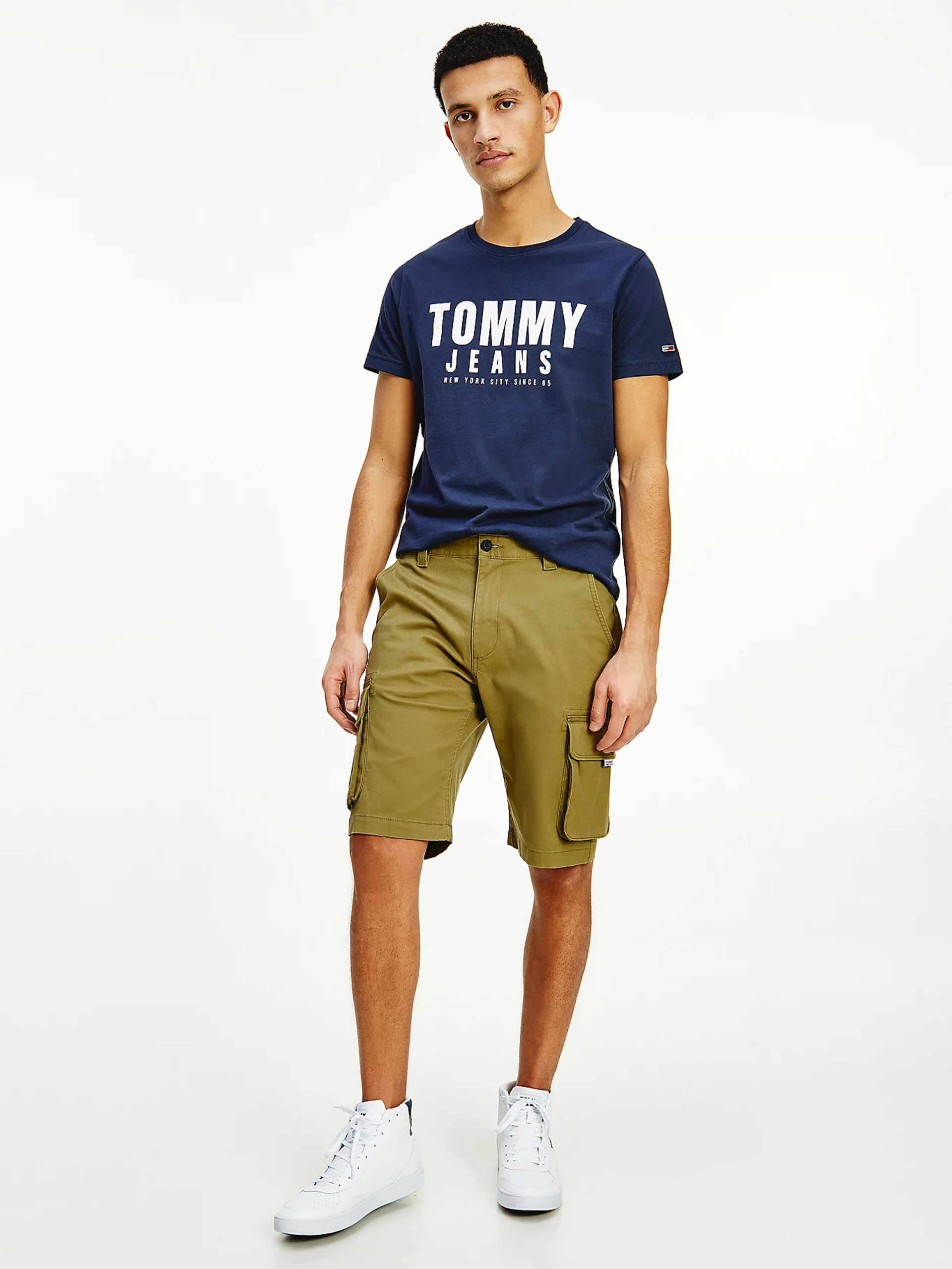 Tommy Jeans pánské šortky WASHED CARGO - 34/NI (L8Q)