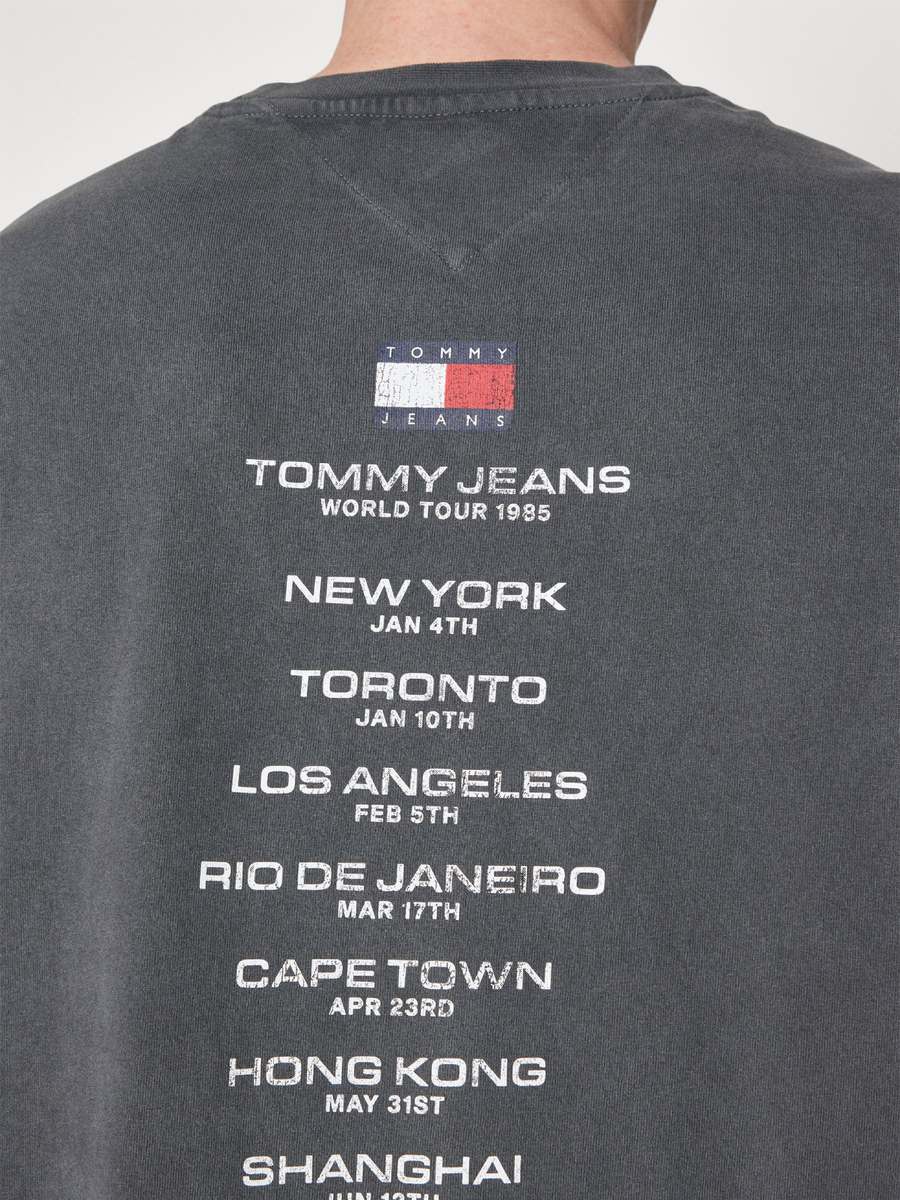 Tommy Jeans pánské šedé triko VINTAGE TIGER  - XL (PUB)