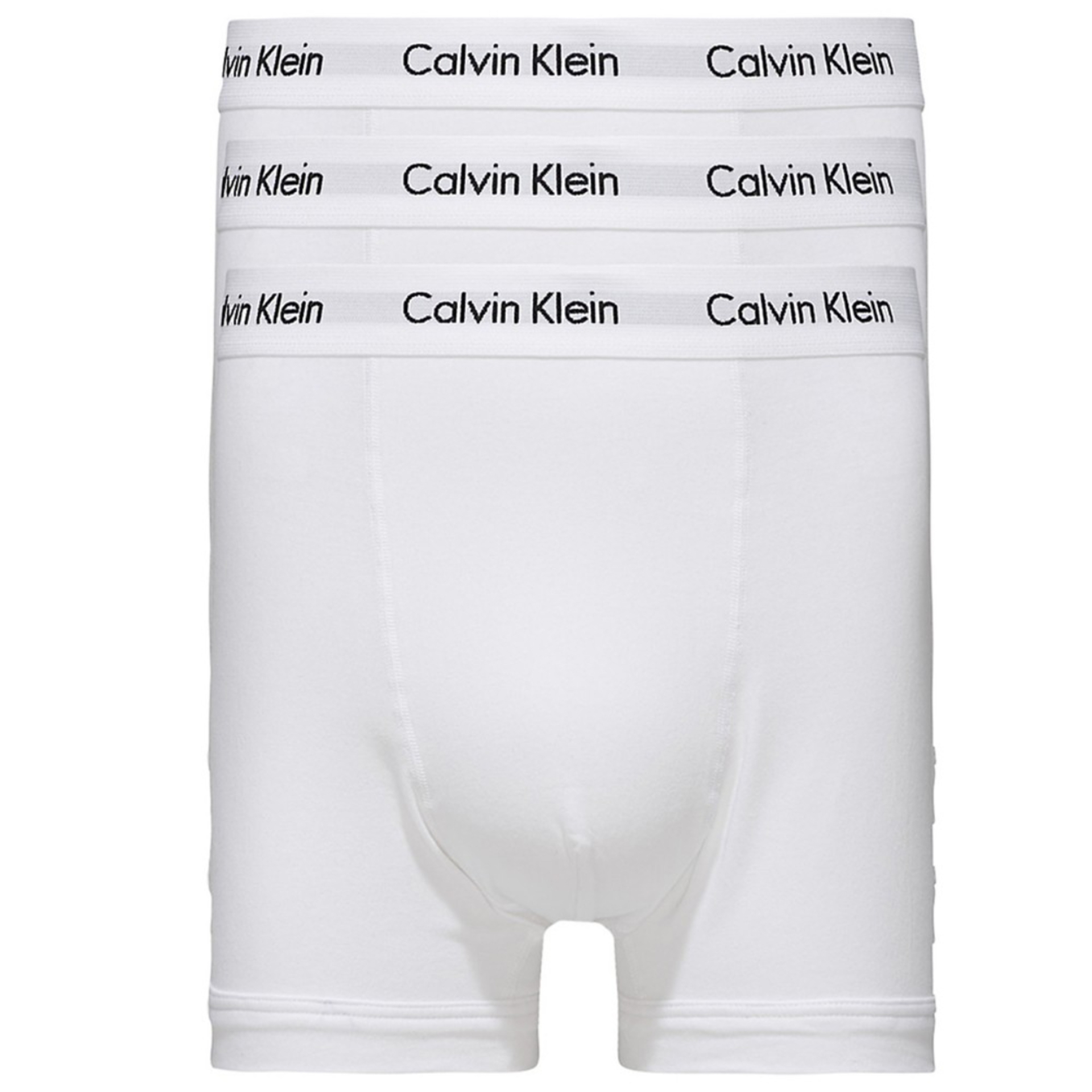 Calvin Klein pánské bílé boxerky 3 pack - XS (100)