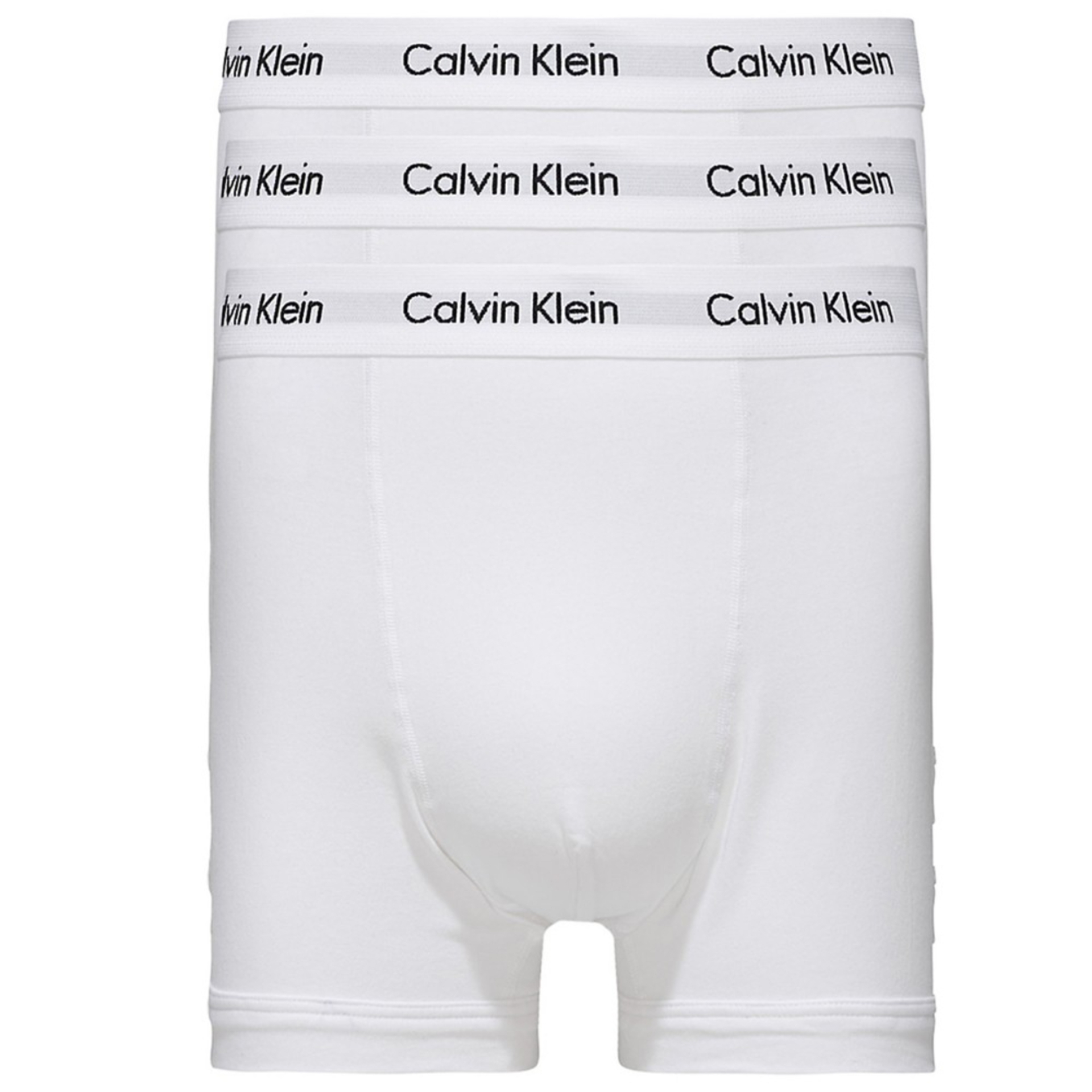 Levně Calvin Klein pánské bílé boxerky 3 pack