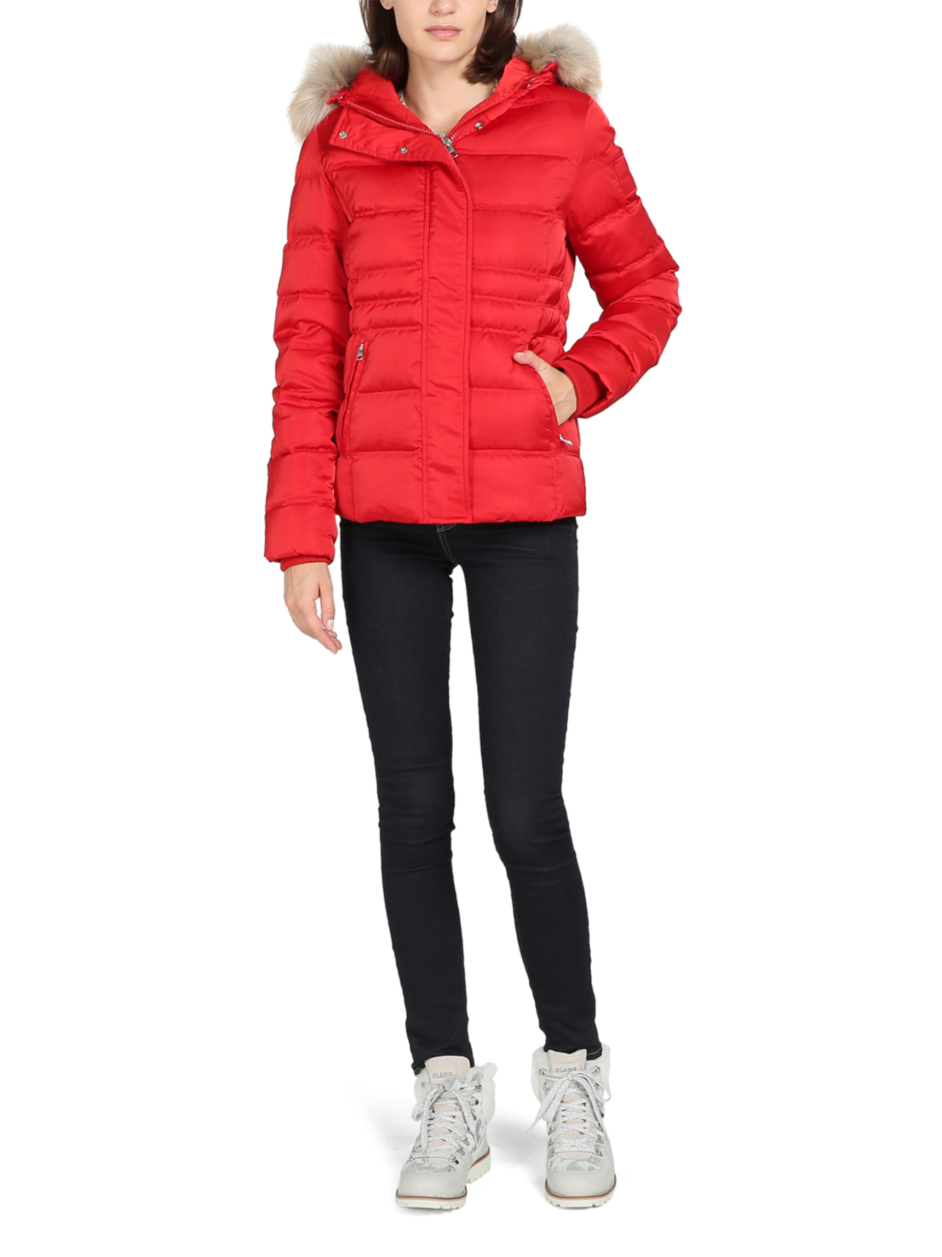 Calvin Klein dámská červená zimní bunda - S (688)