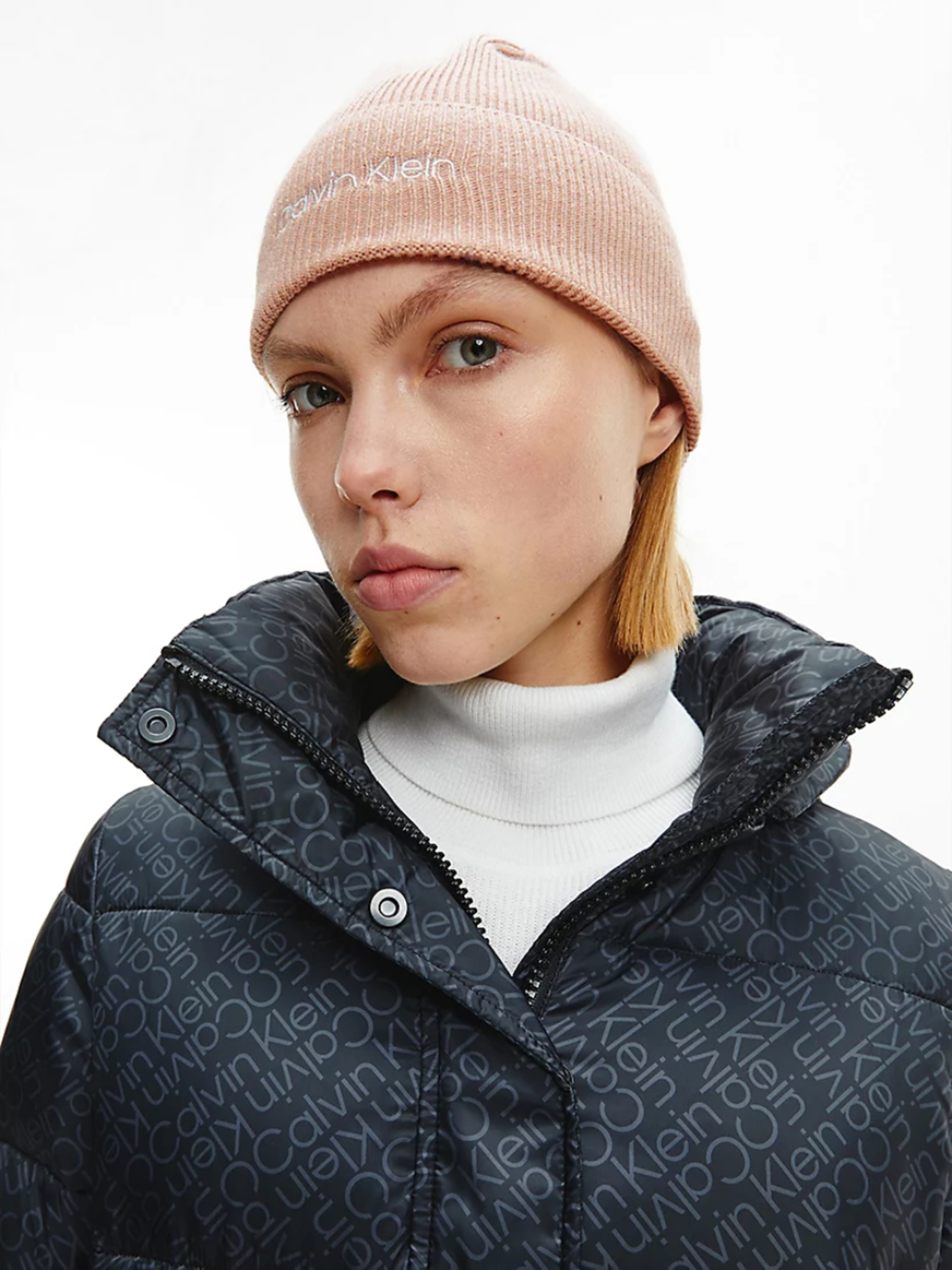 Calvin Klein dámská starorůžová čepice - OS (TBP)